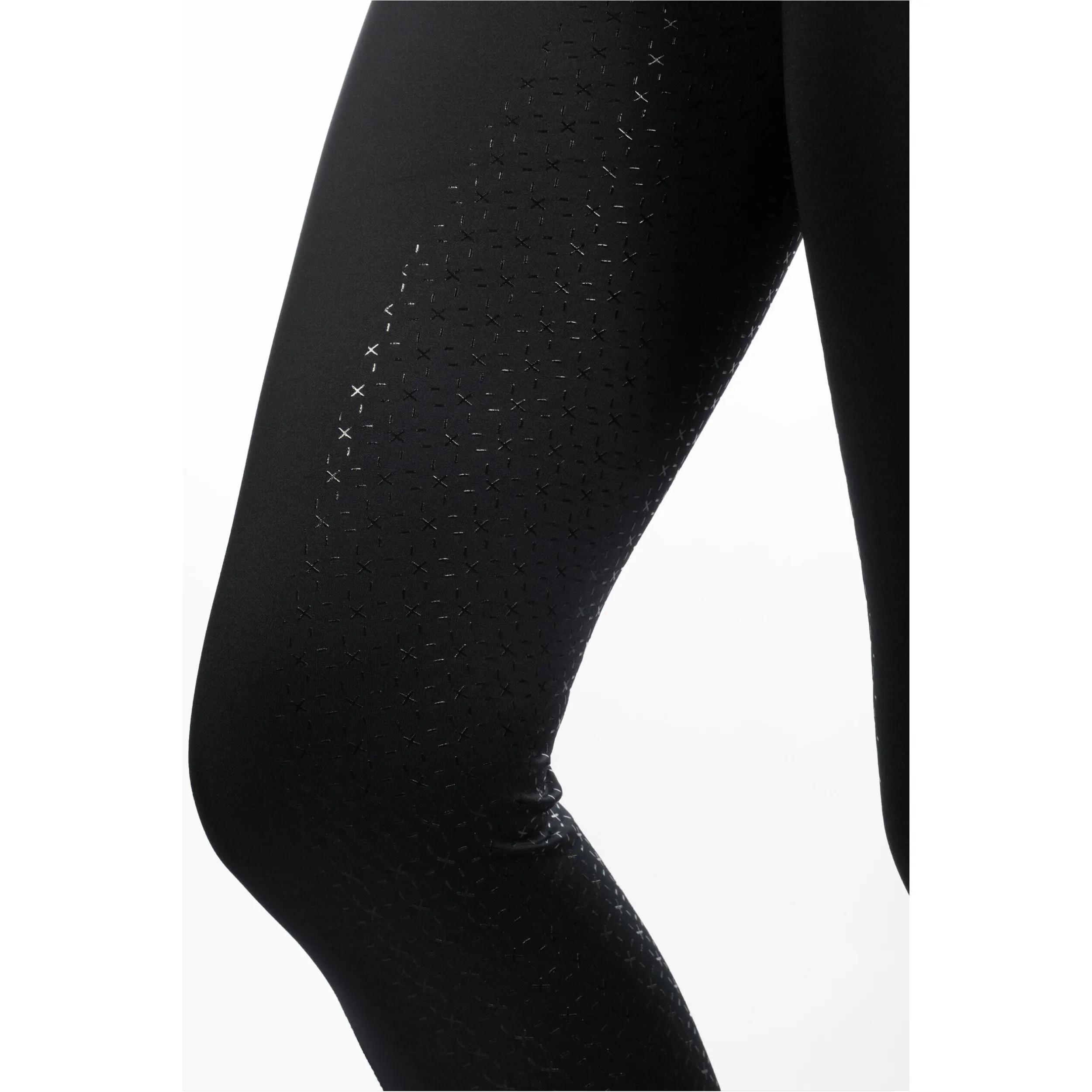 Damen Reitleggings Silikon Vollbesatz HARBOUR ISLAND schwarz