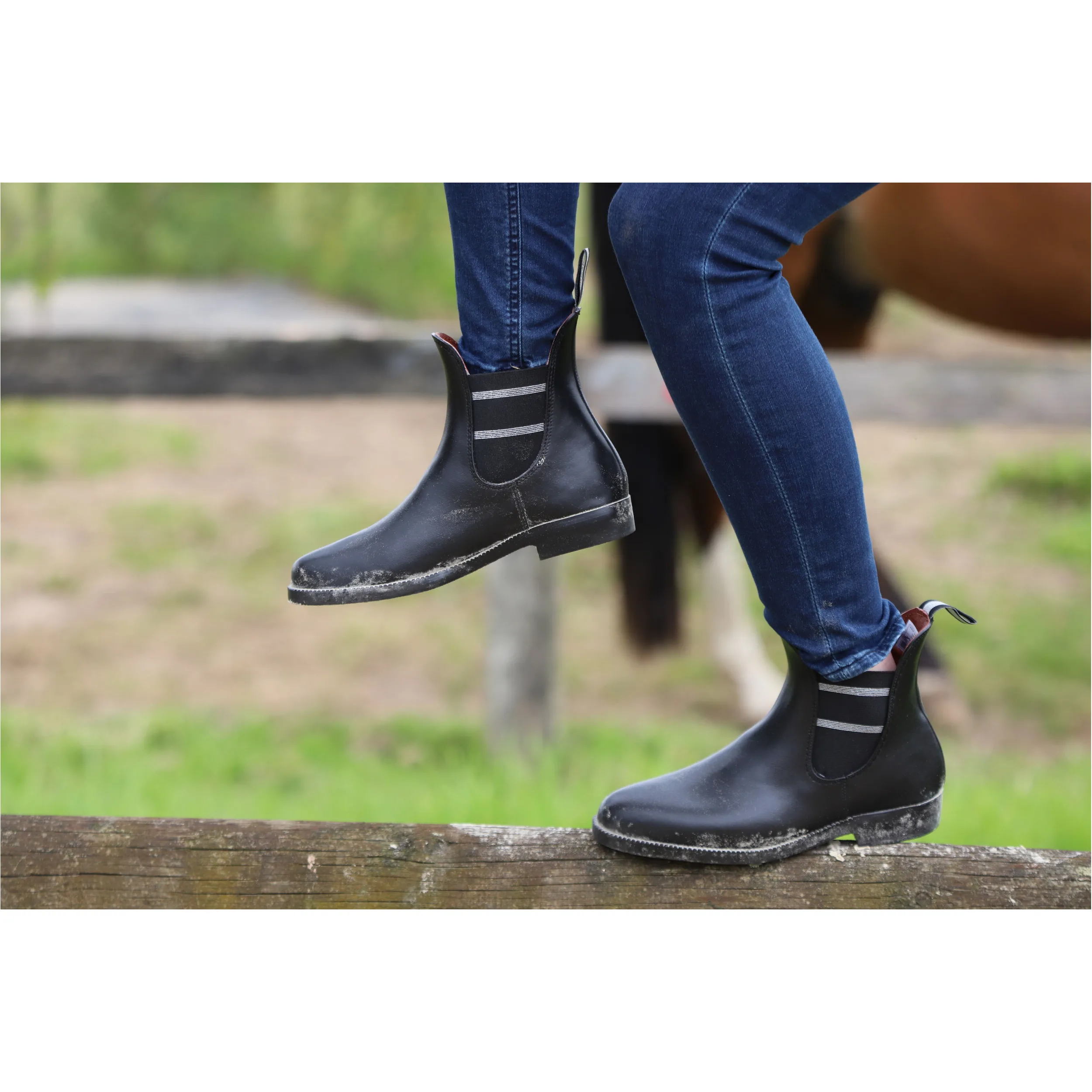 Jodhpur Gummistiefelette STYLE LUREX schwarz