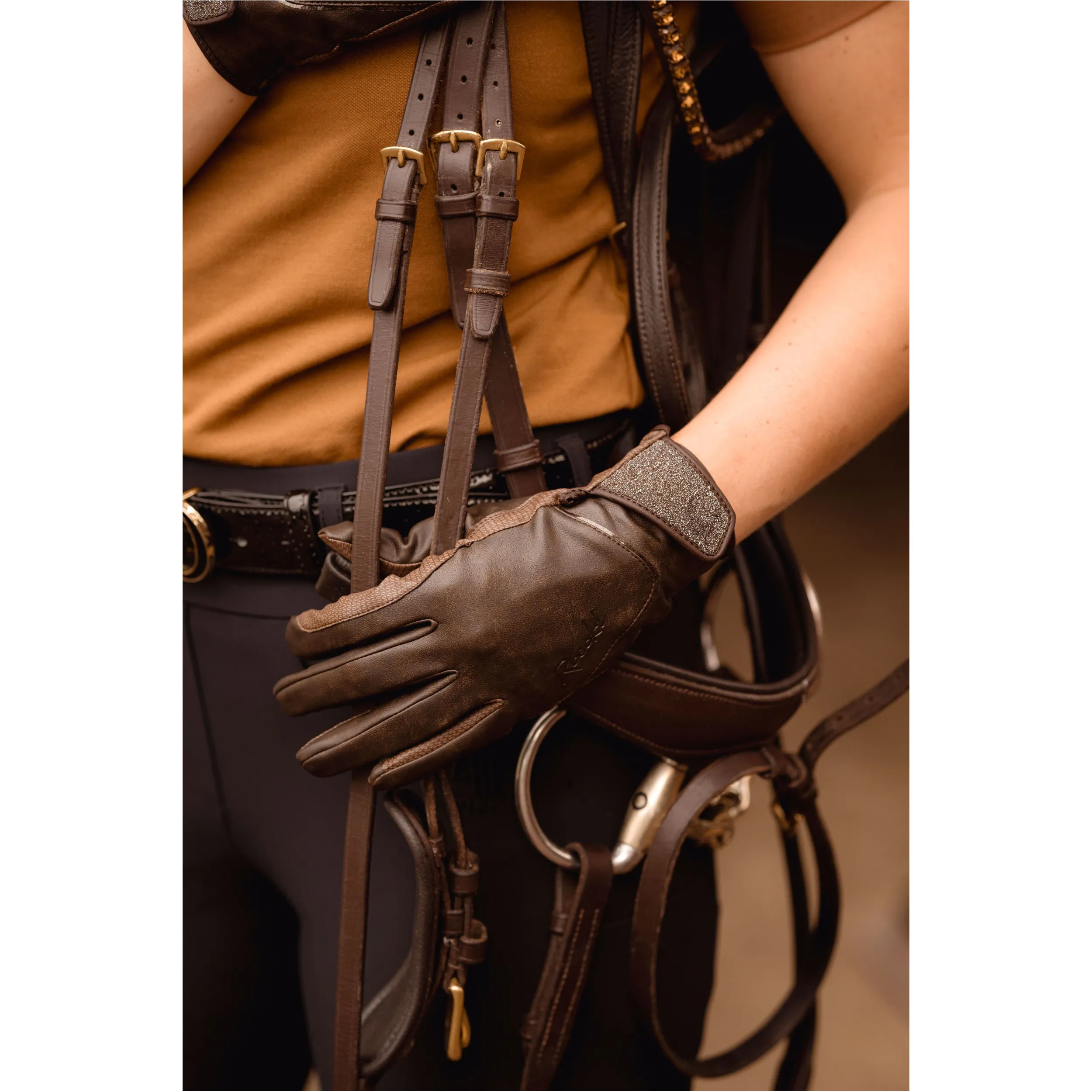 Damen Reithandschuhe LUSITA mocha antique