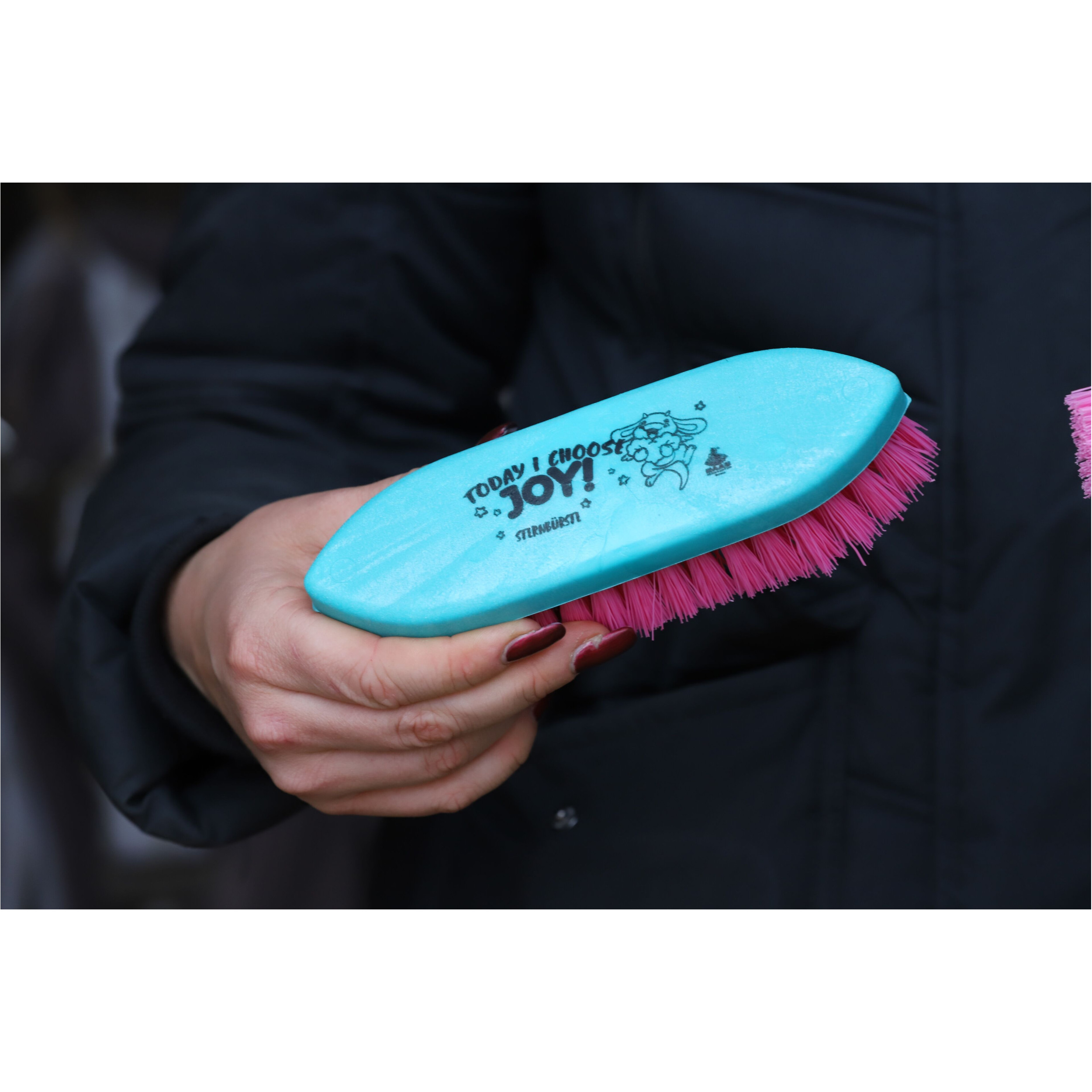 Wurzelbürste Pummel MOOH türkis/pink Wurzelbürste Pummel MOOH türkis/pink