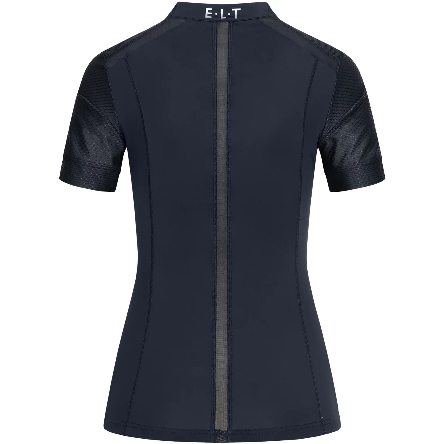 Damen Funktions-Zip-Shirt NANCY mit Mesheinsätzen tiefblau