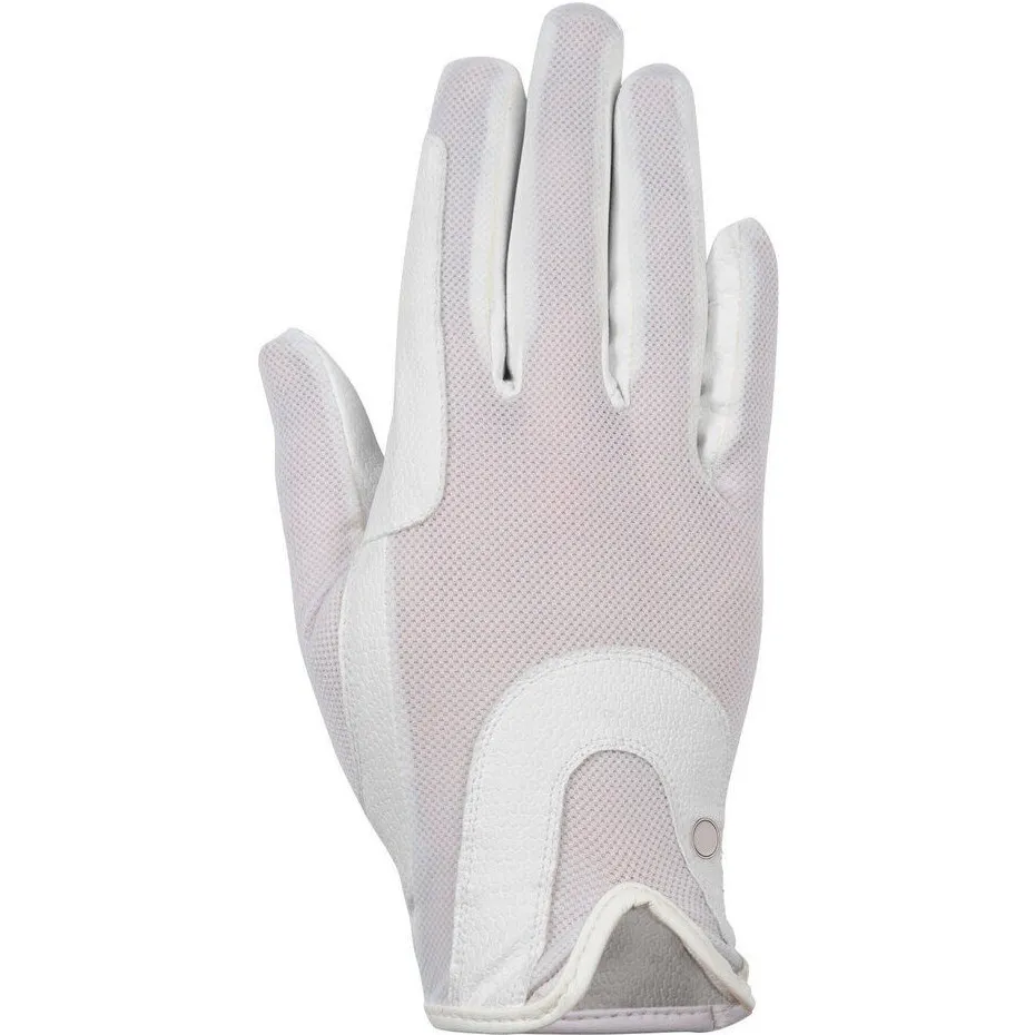 Damen Reithandschuhe GRIP MESH weiß