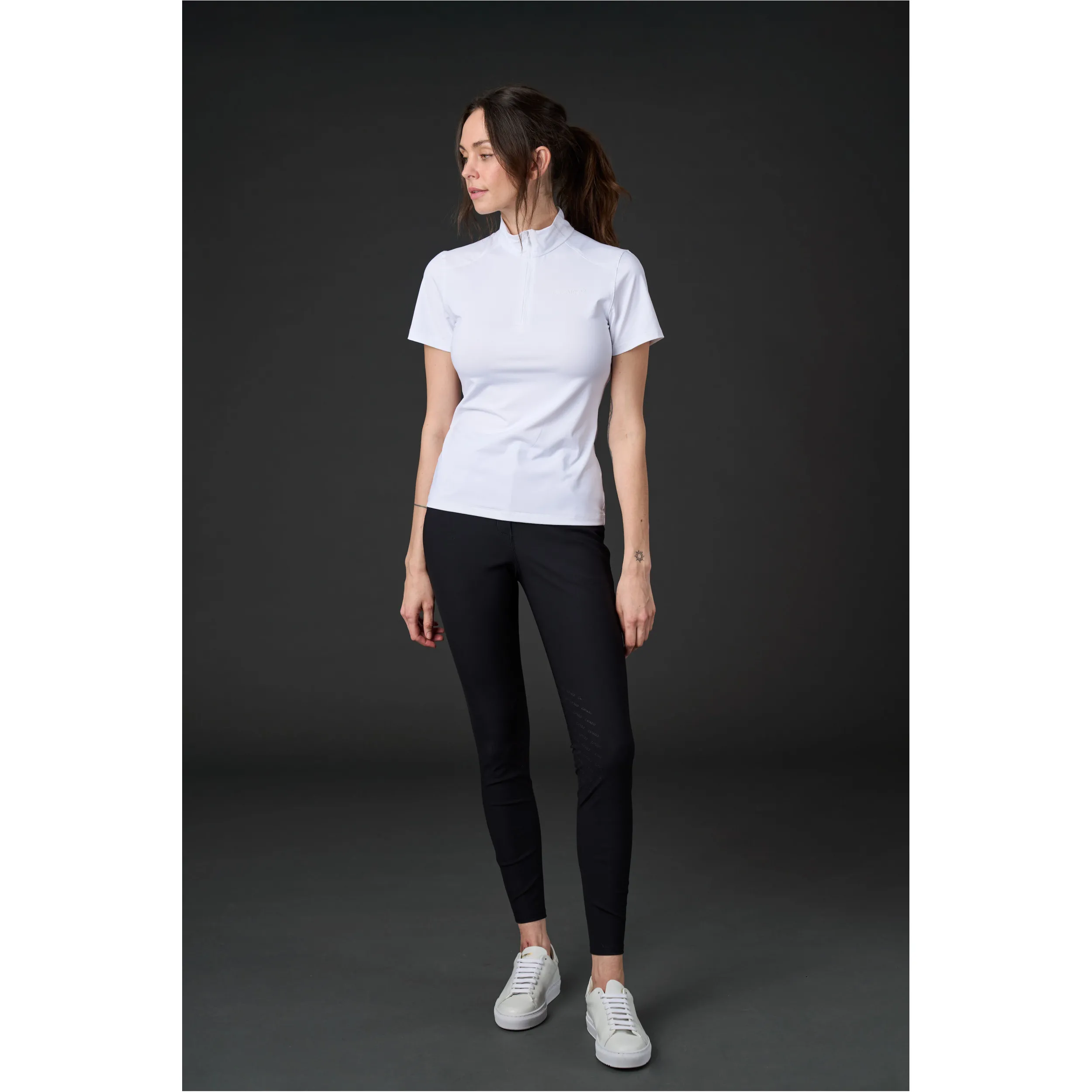 Damen Turniershirt Kurzarm THELMA weiß