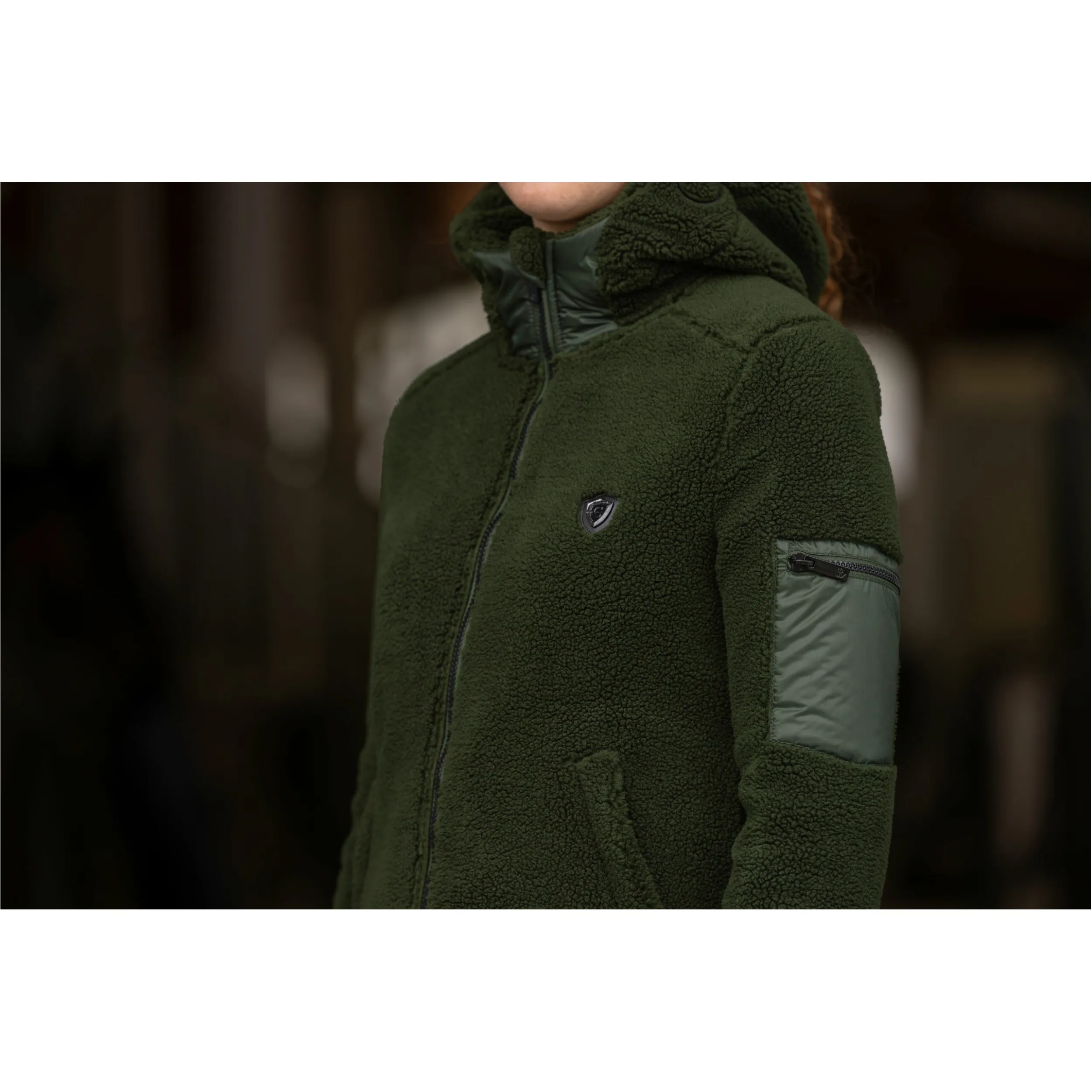 Damen Hoodyjacke EXCLUSIVE opal green