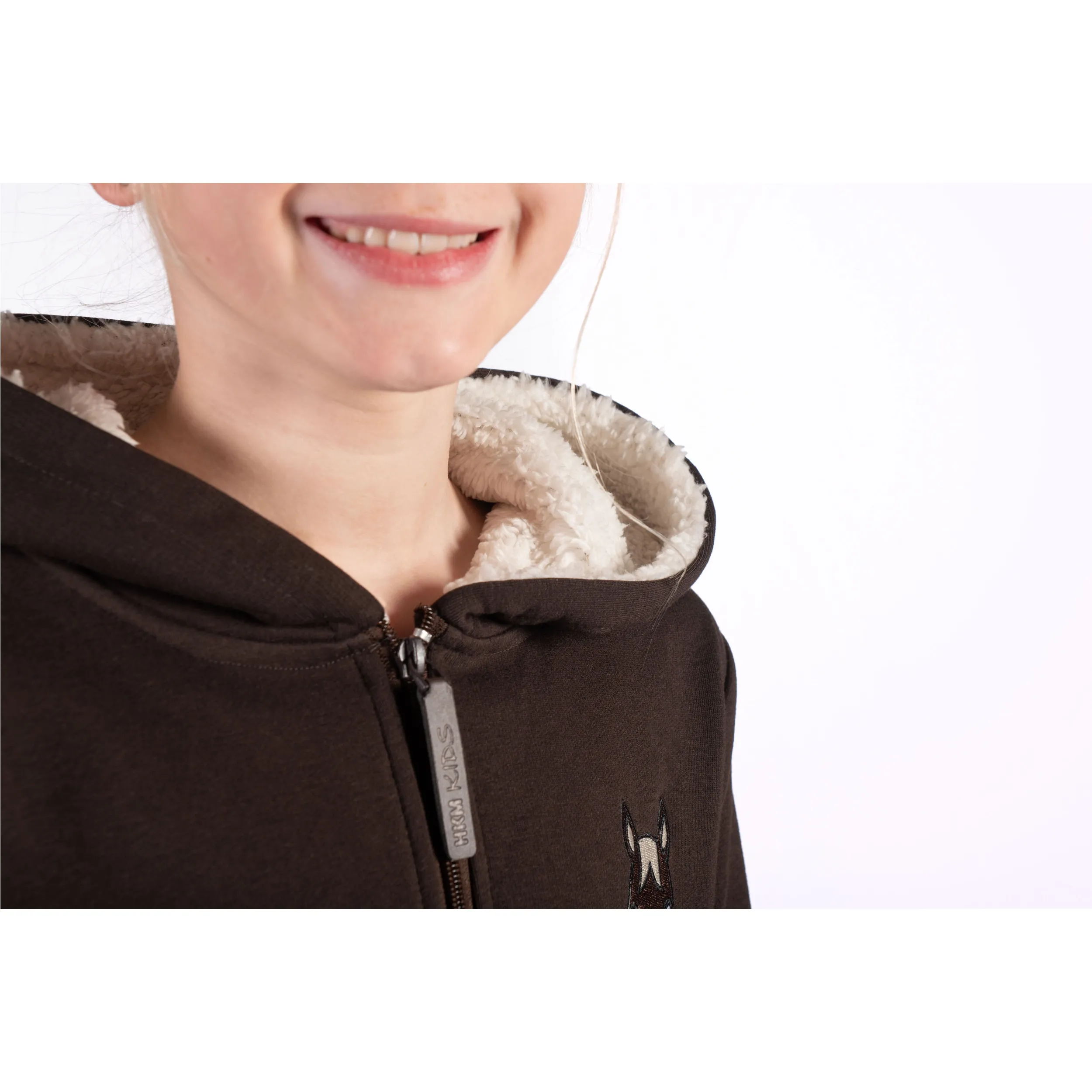 Kinder Sweatjacke MIA dunkelbraun