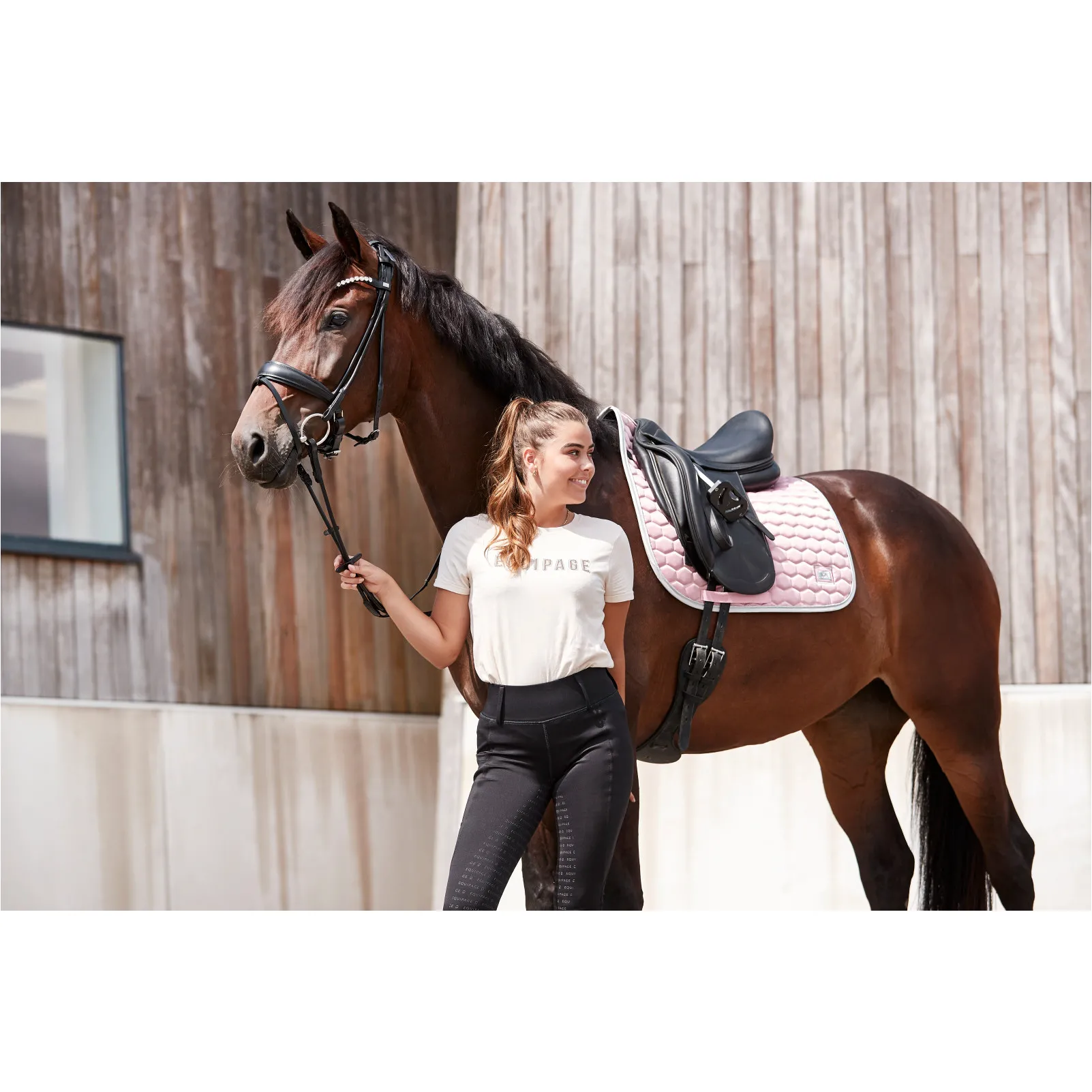 Damen Reitleggings Silikon Vollbesatz KENDRA schwarz