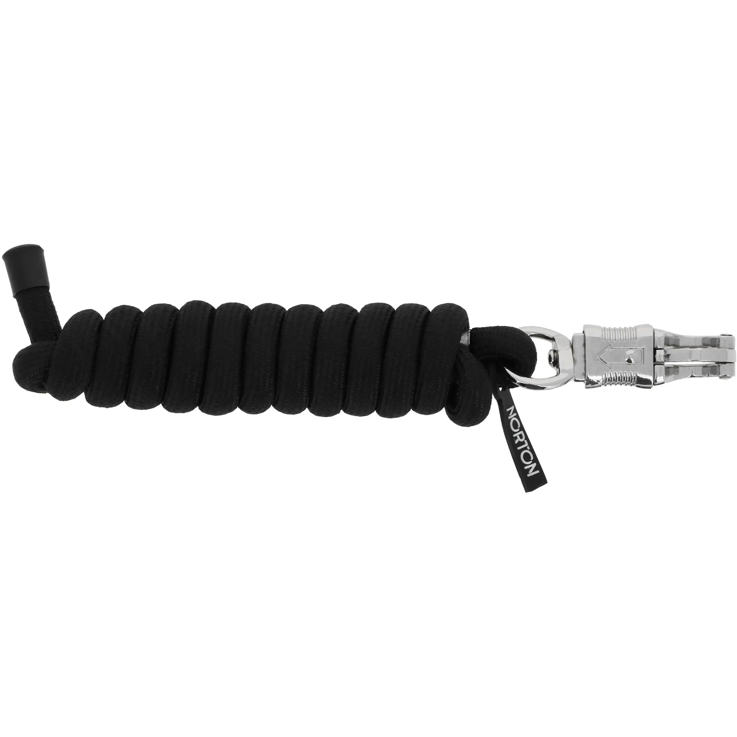 Anbindestrick mit Panikhaken BUDDY schwarz 200cm