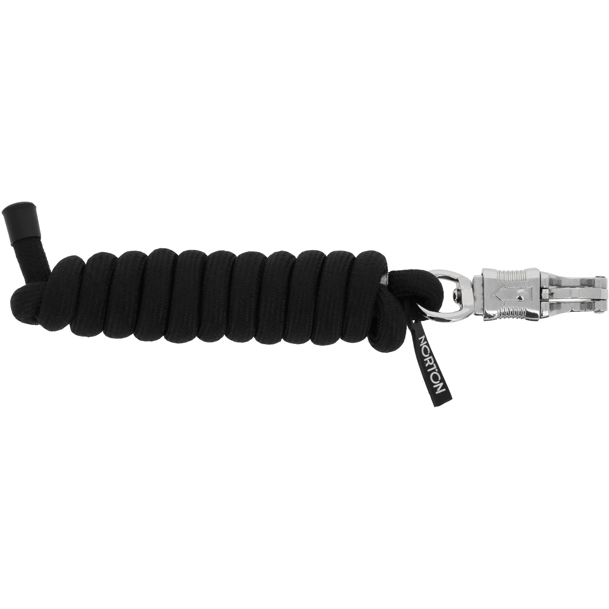 Anbindestrick mit Panikhaken BUDDY schwarz 200cm