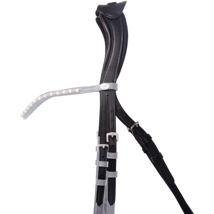 Genickstück offen mit Brücke MALOU schwarz