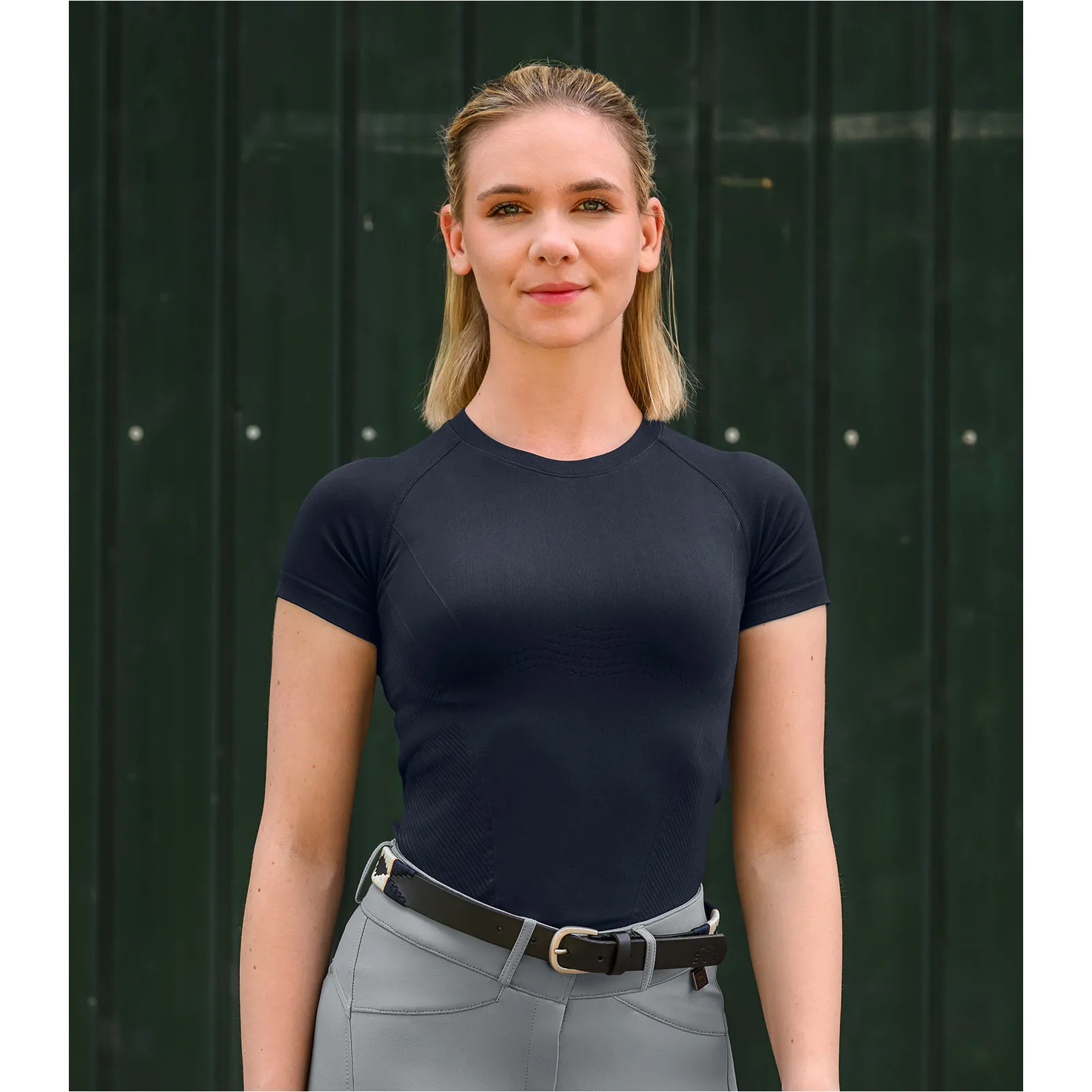 Damen Funktionsshirt 3D-Strick SIENA tiefblau