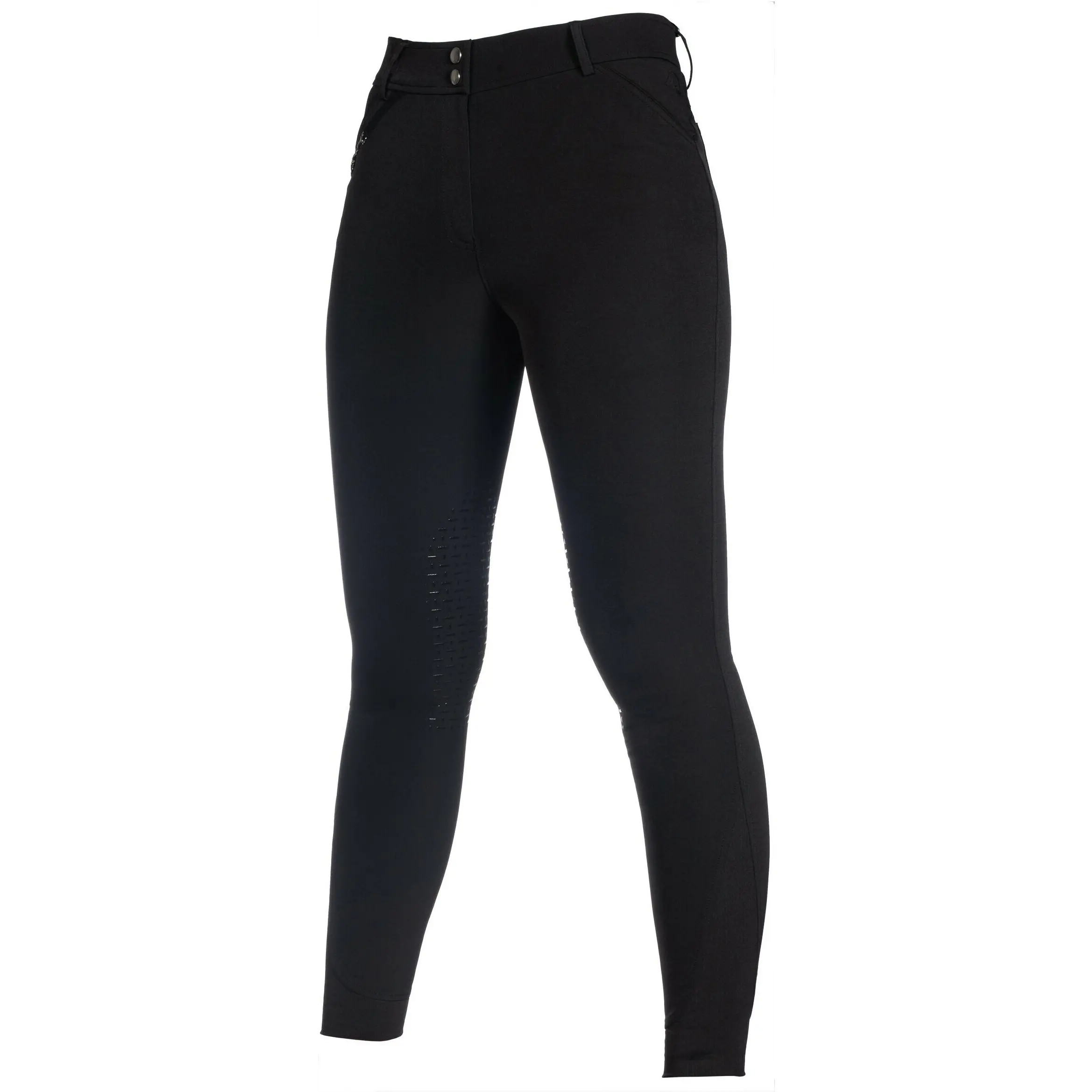 Damen Reithose Silikon Kniebesatz ESSENTIALS schwarz