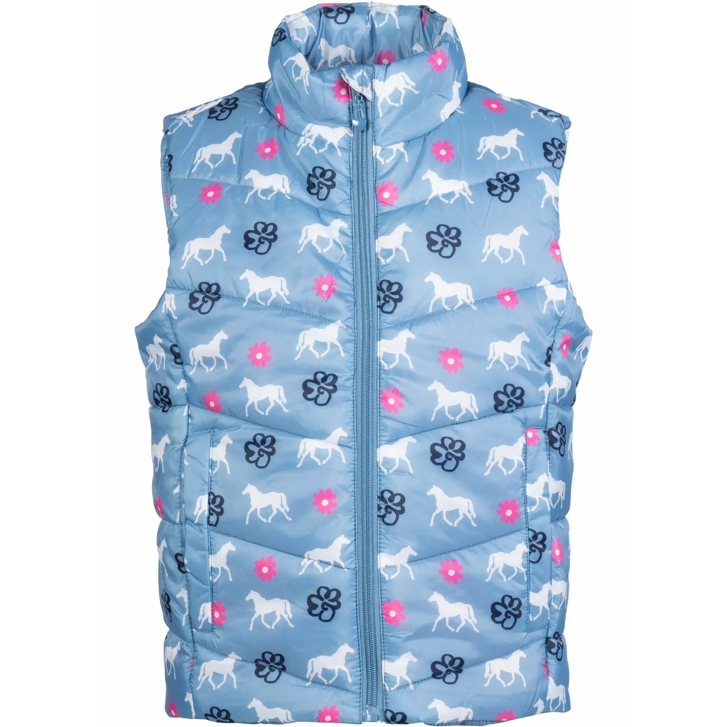 Kinder Reitweste BRIA FLOWER rauchblau