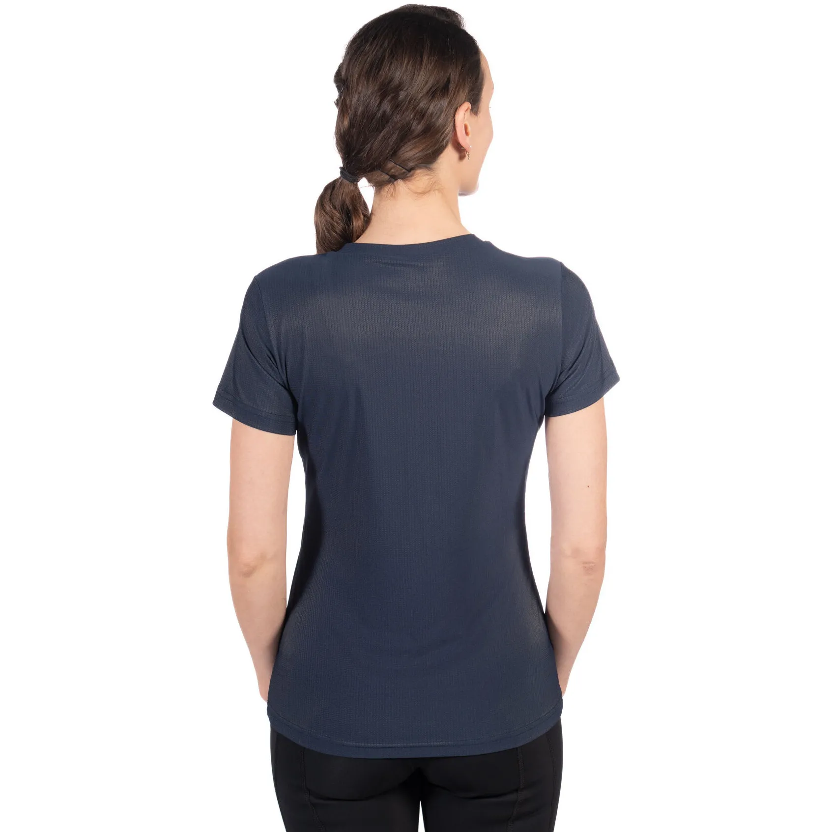 Damen T-Shirt SPORTY MESH dunkelblau