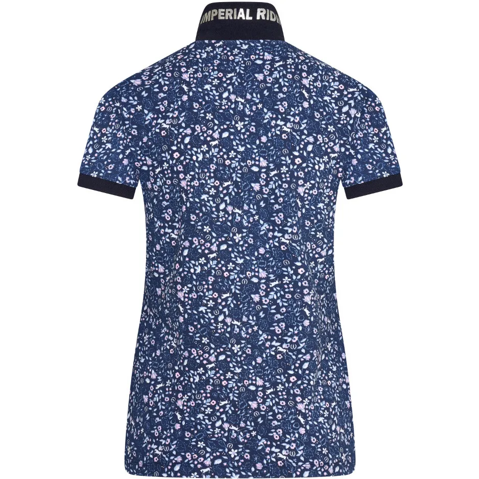 Damen Poloshirt IRHMandy navy flower
