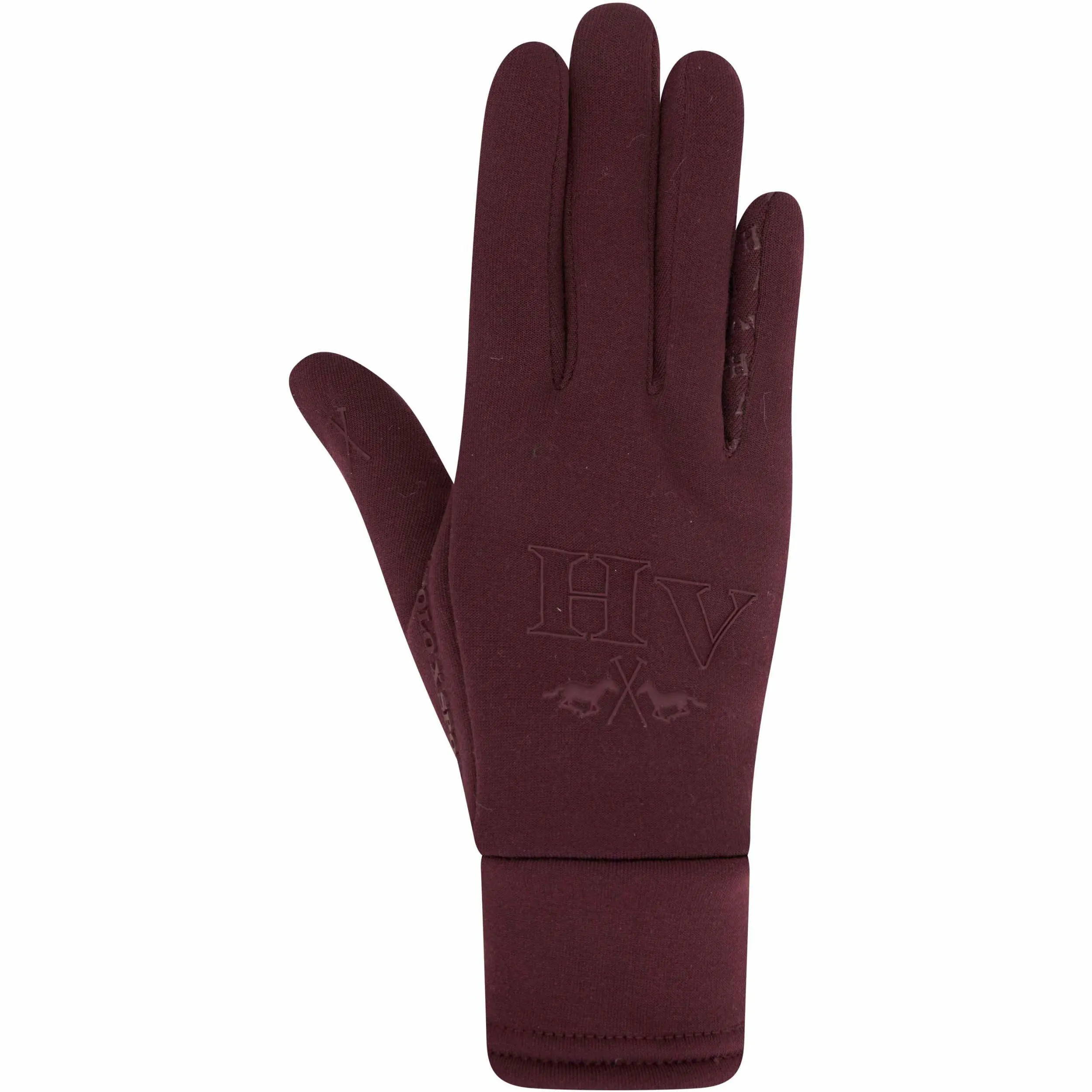 Winter Damen Reithandschuhe dark berry