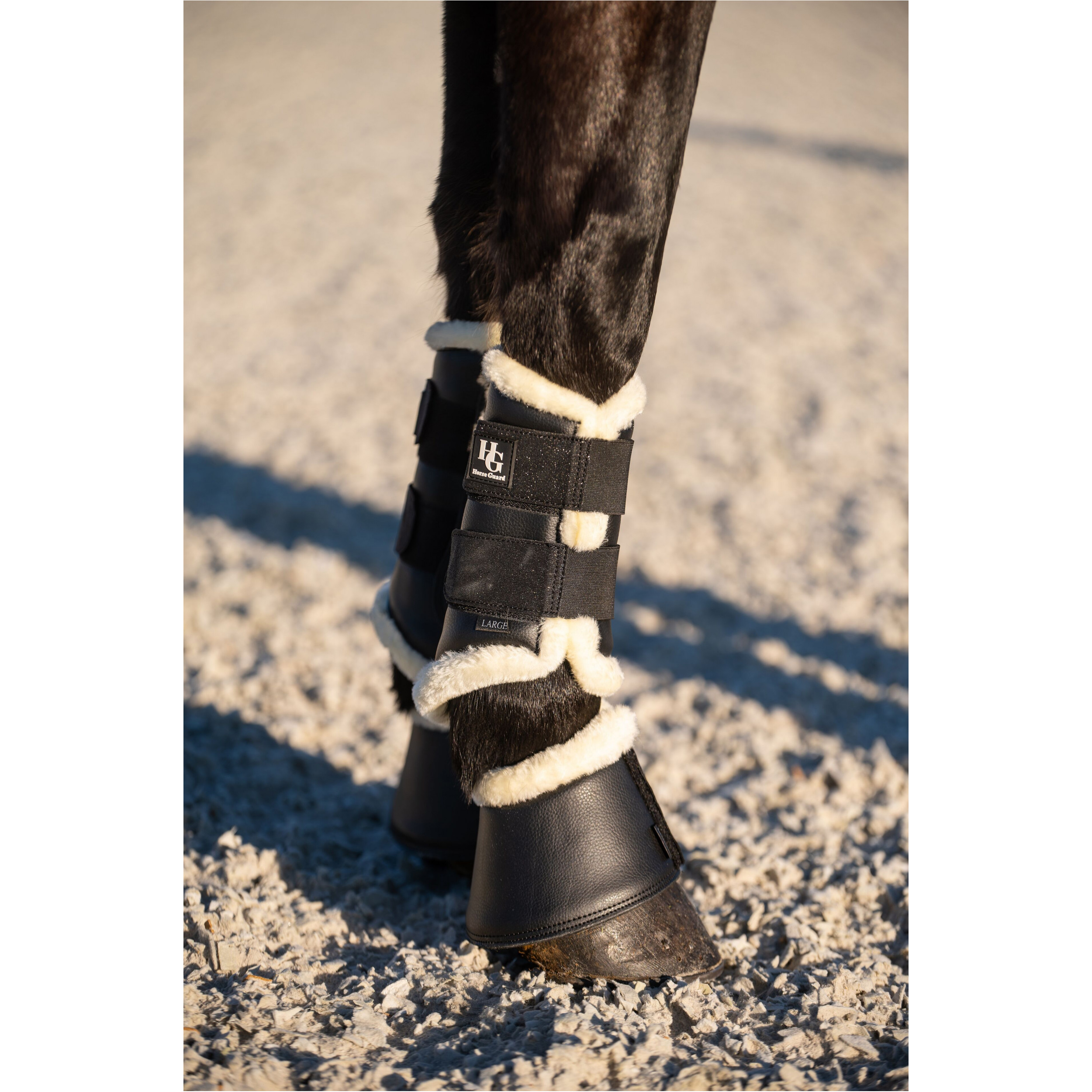 Hufglocken LEELA GLITTER schwarz Hufglocken LEELA GLITTER schwarz