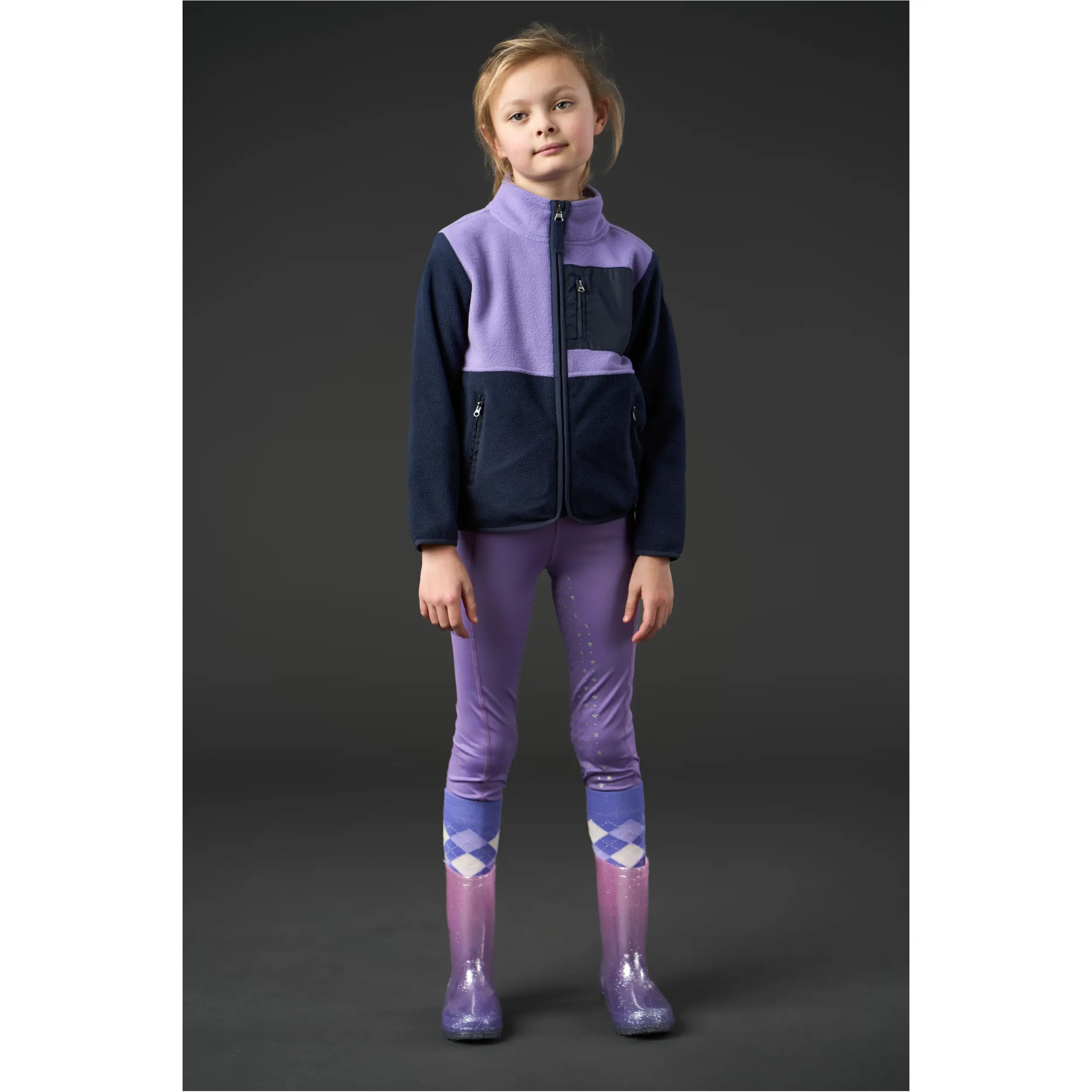 Kinder Fleecejacke ALLISON aster purple