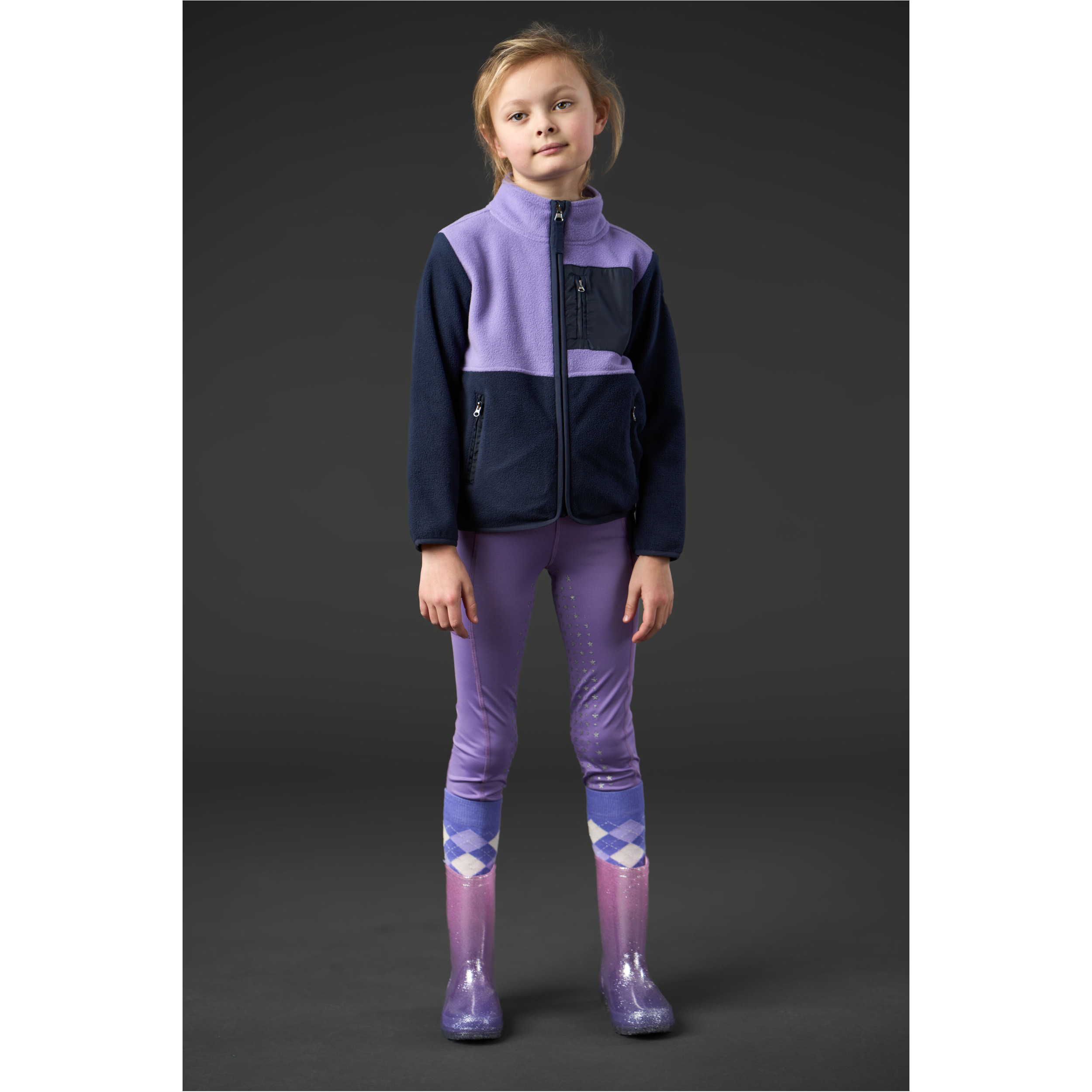 Kinder Fleecejacke ALLISON aster purple Kinder Fleecejacke ALLISON aster purple
