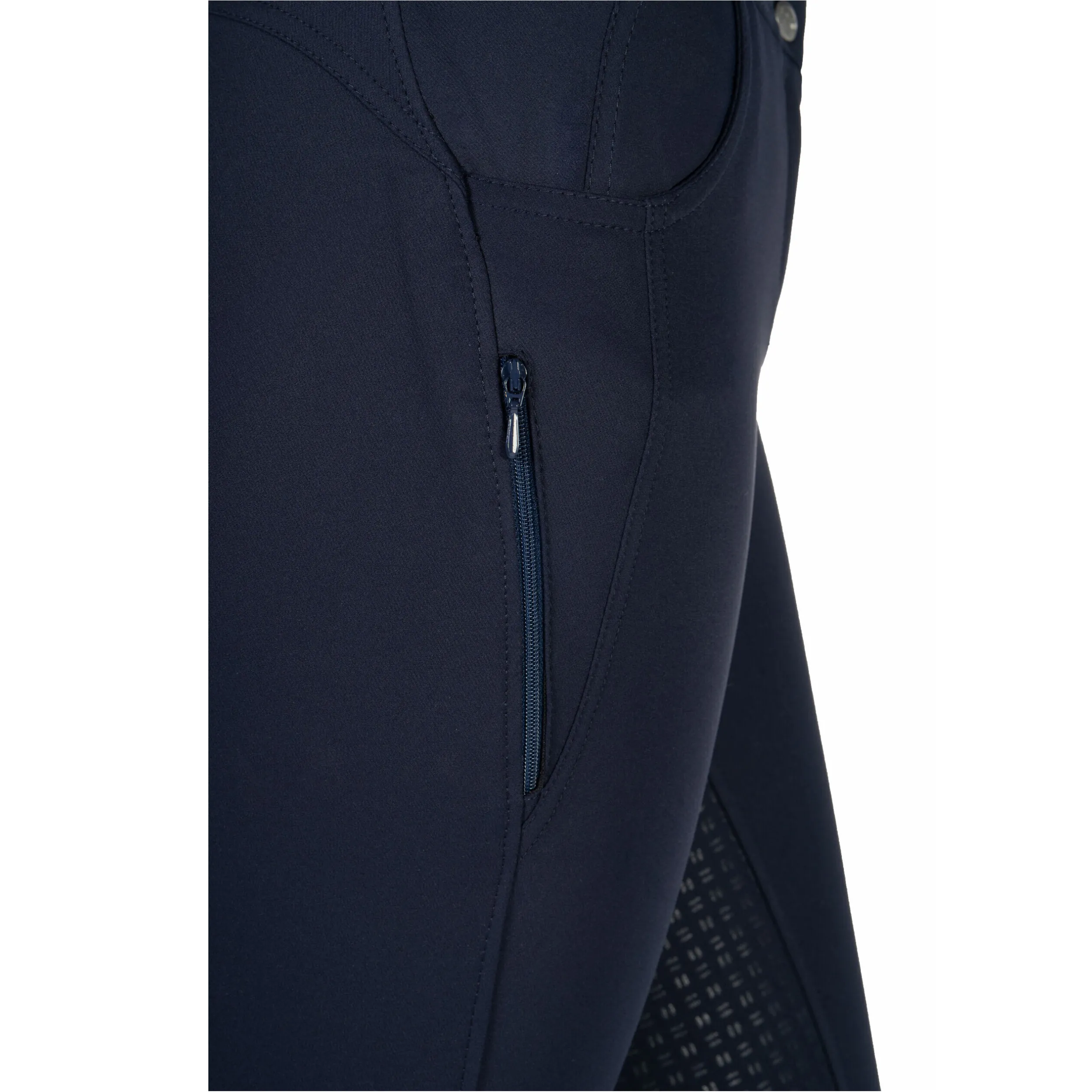 Kinder Reithose Silikon Vollbesatz ARI MID RISE dunkelblau