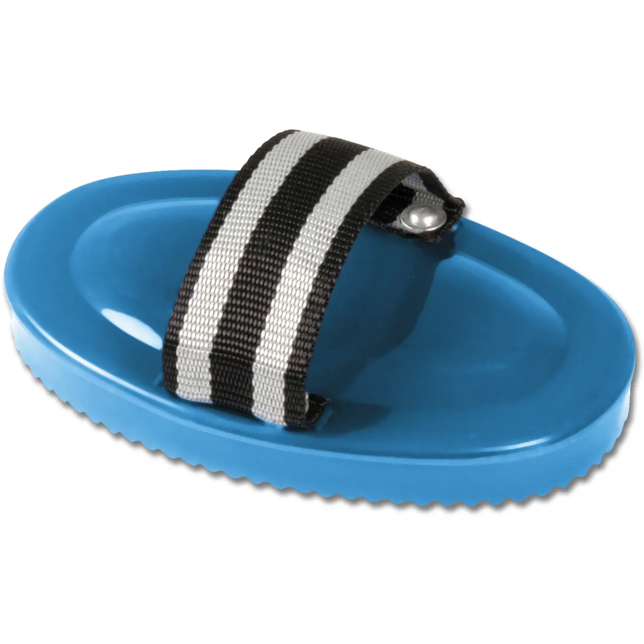 Hartplastik-Striegel azurblau