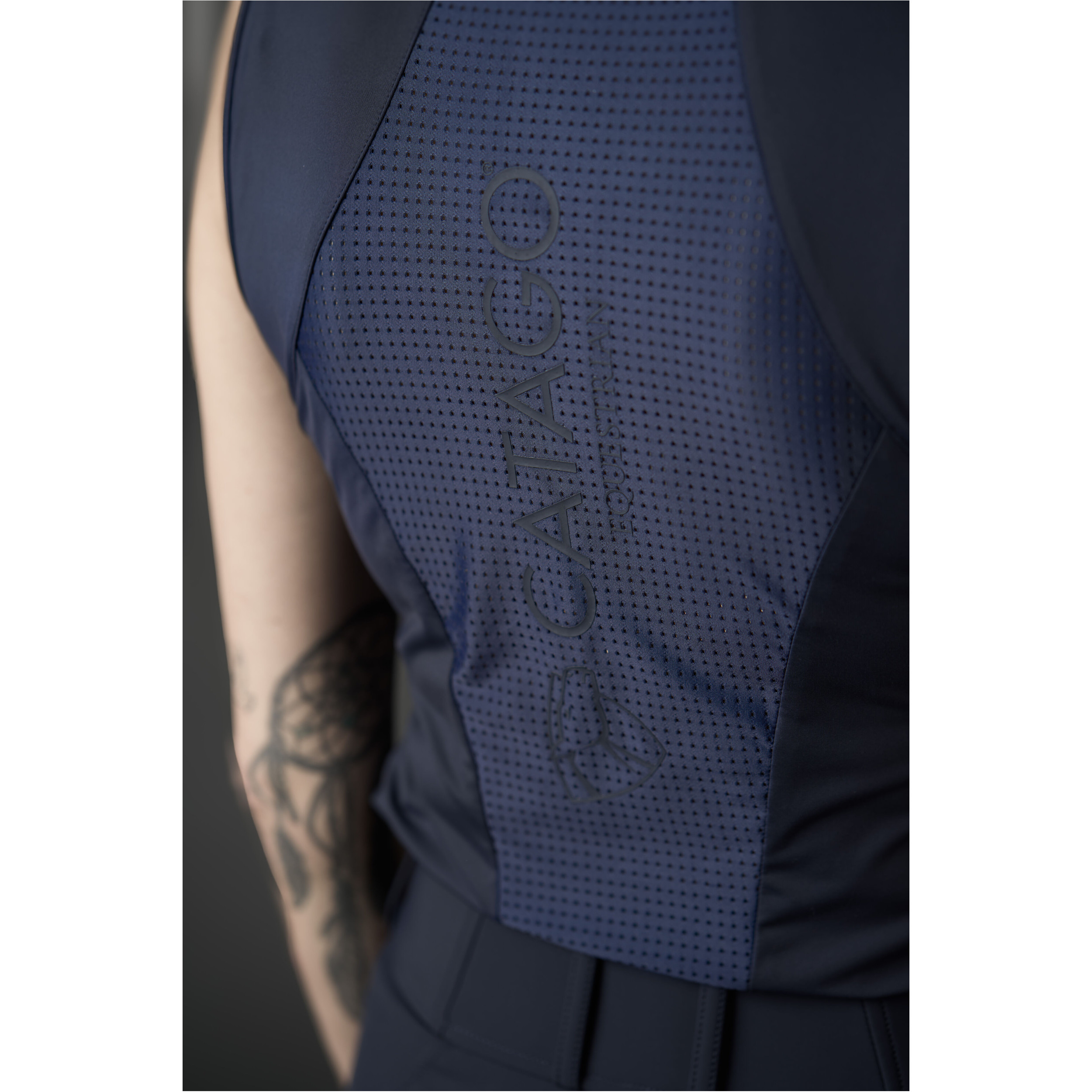 Damen Turniershirt Ärmellos TEODORA navy