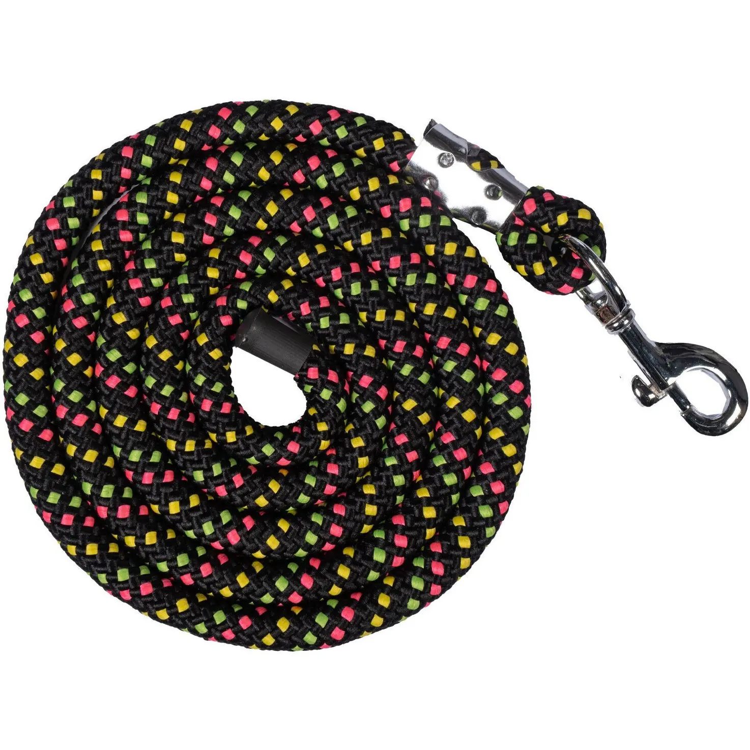 Führstrick mit Karabinerhaken NEONFLASH schwarz