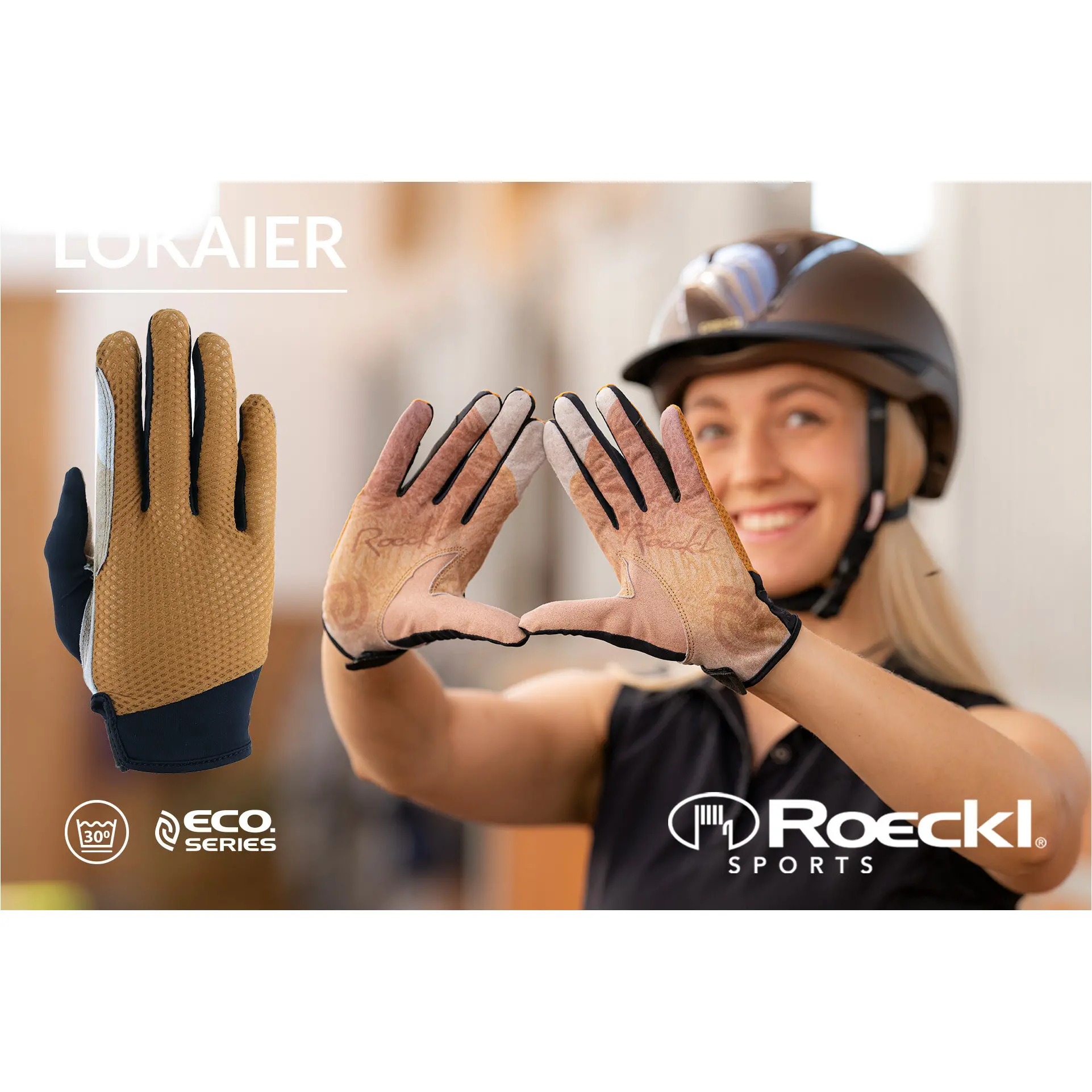Damen Reithandschuhe LOKAIER masala