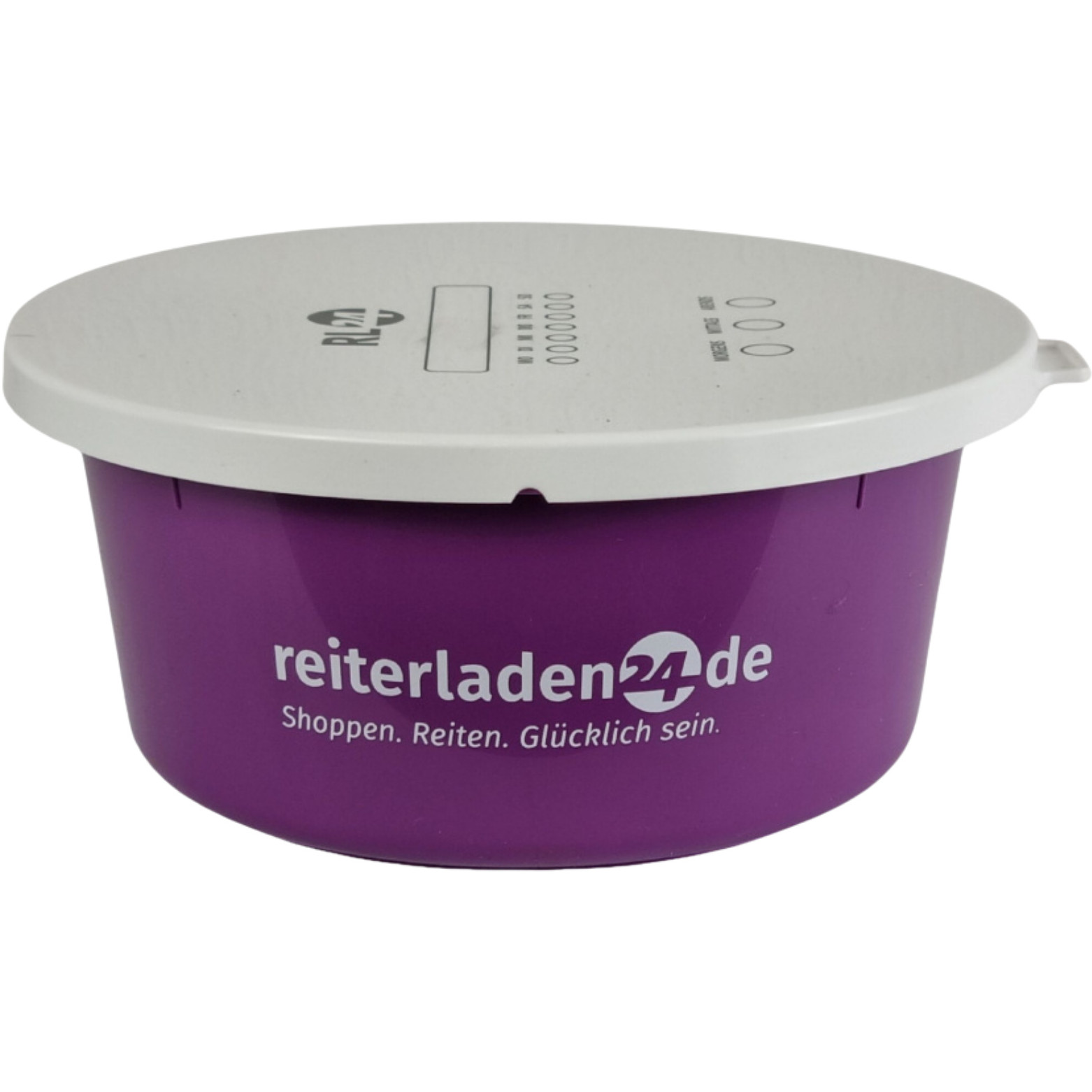 Müslischale mit Deckel signalviolett