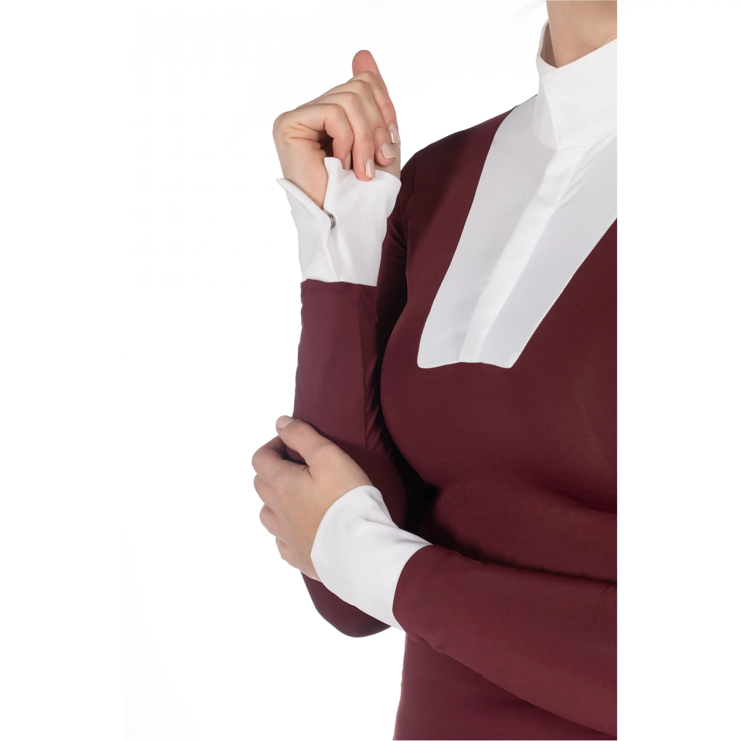 Damen Turniershirt Langarm VIRGINIA bordeaux