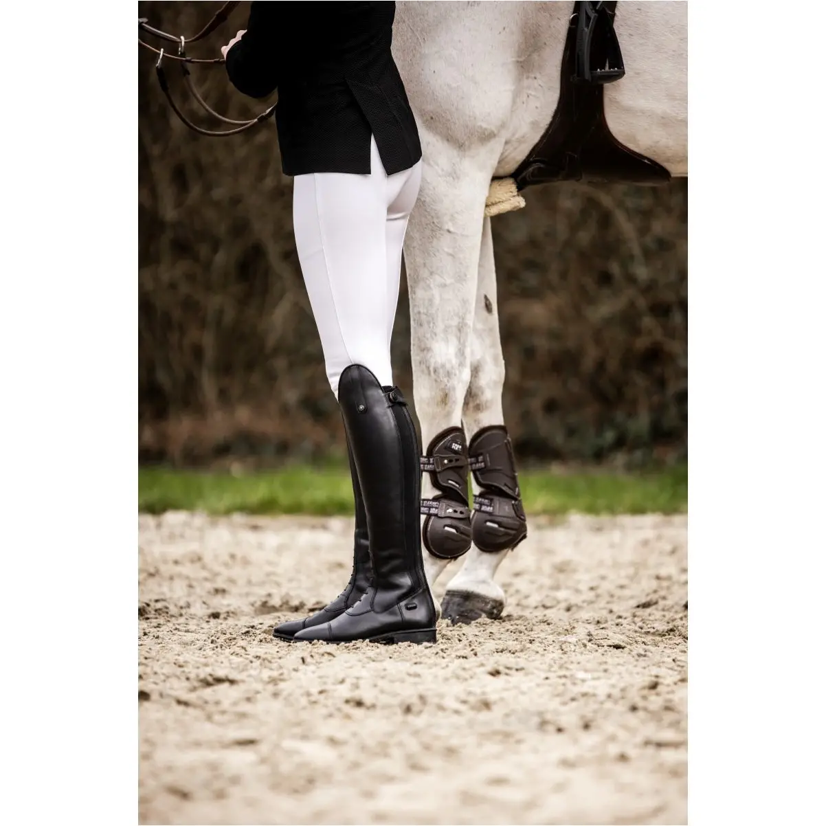 Damen Reitstiefel LEGACY VENTURA Echtleder schwarz