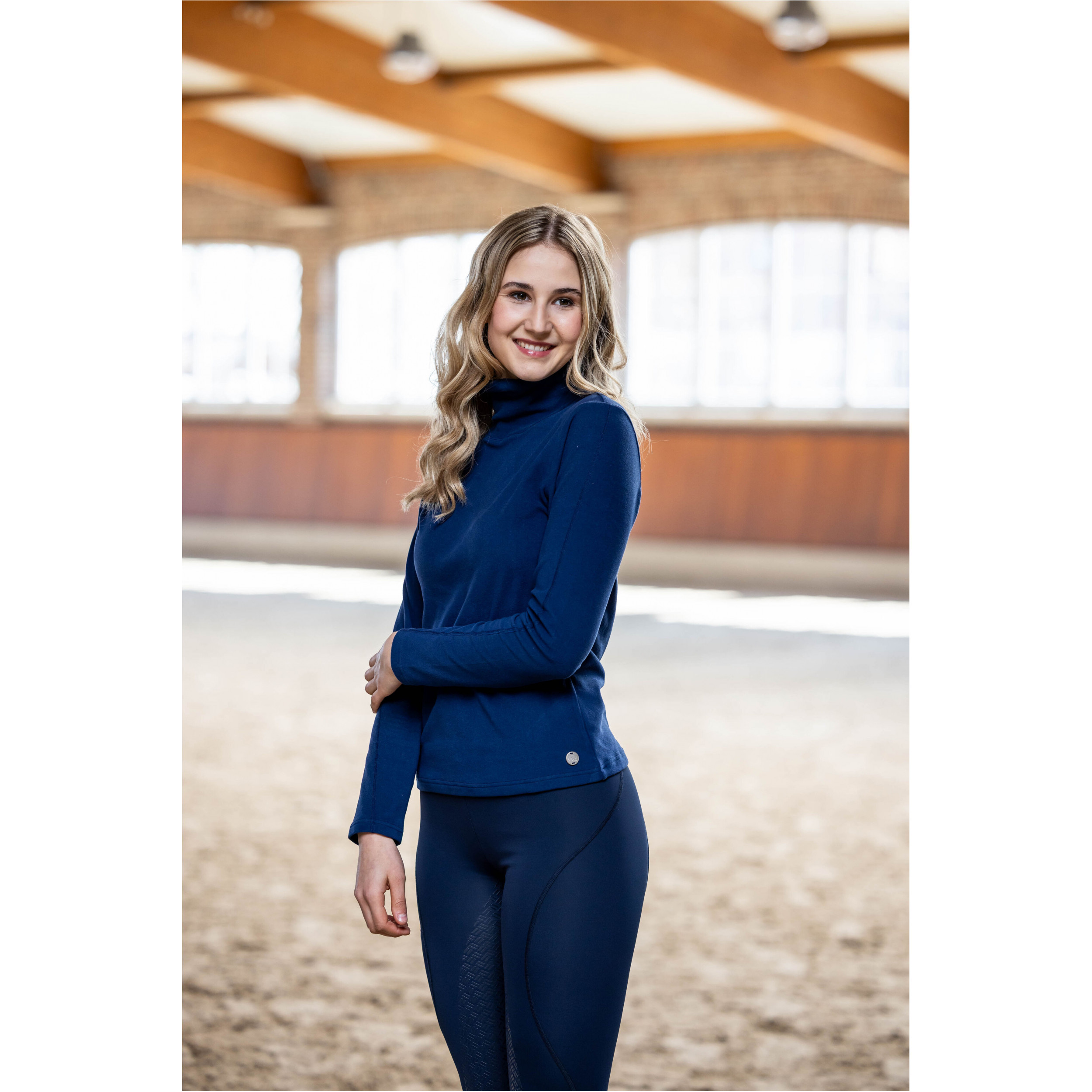 Damen Rollkragenshirt EVA dunkelblau