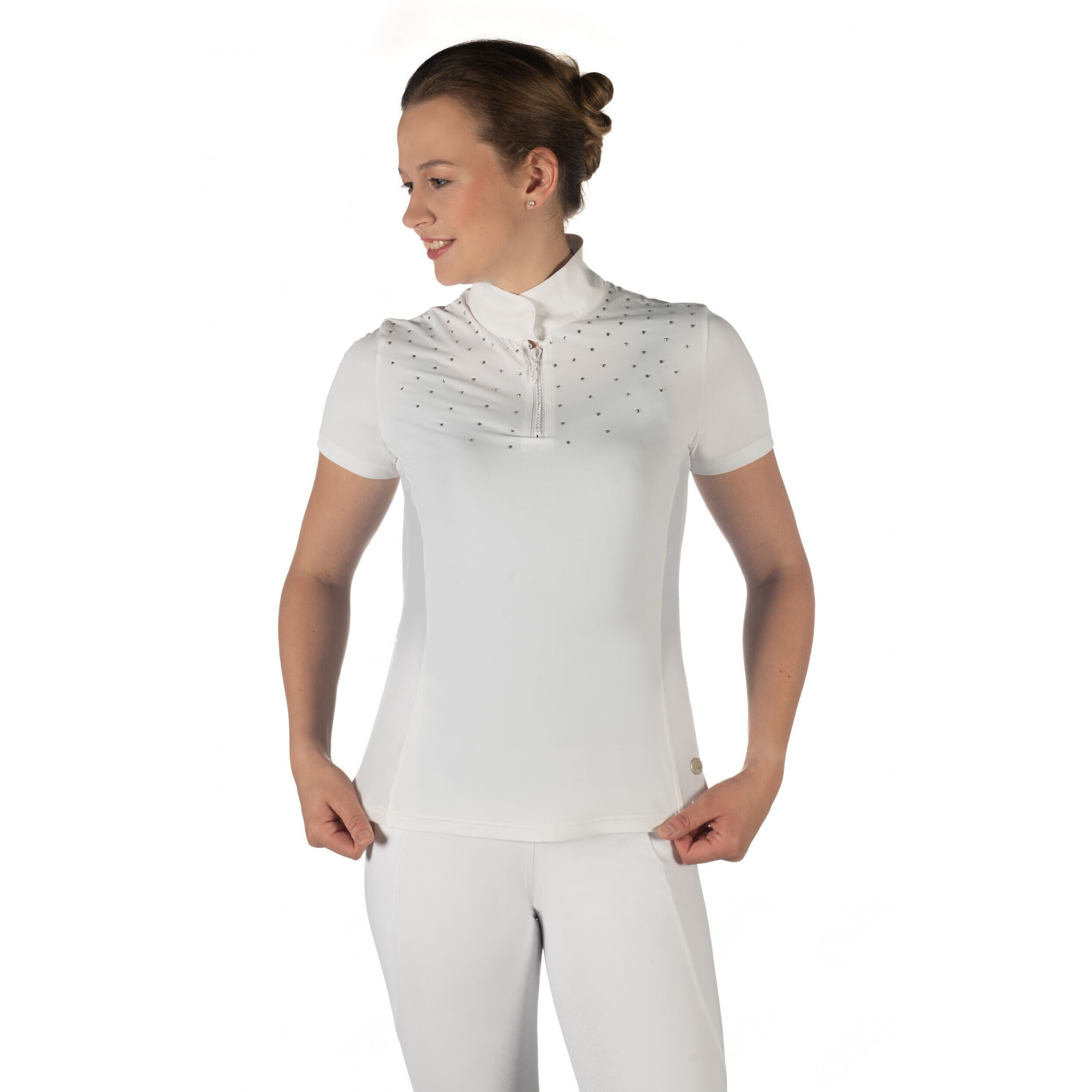 Damen Turniershirt Kurzarm SKADI weiß