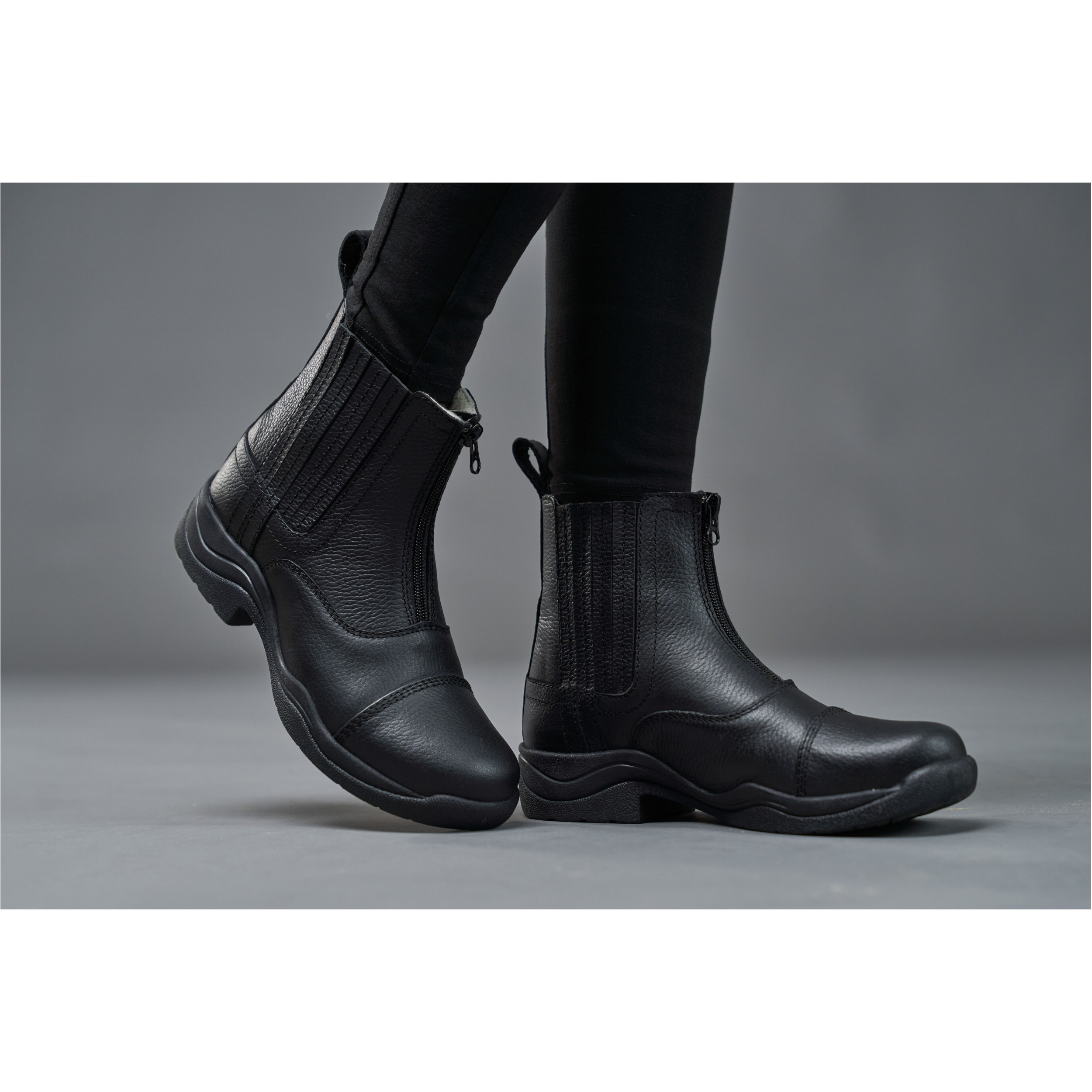 Winter Jodhpur Reitstiefeletten LEVI Zip schwarz