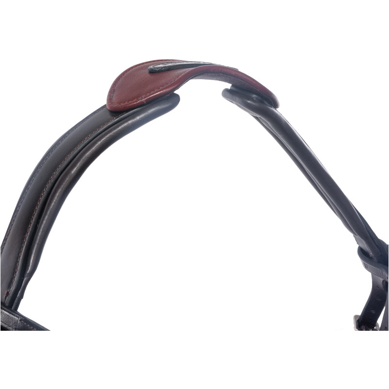 Genickstück offen mit Brücke MALOU braun