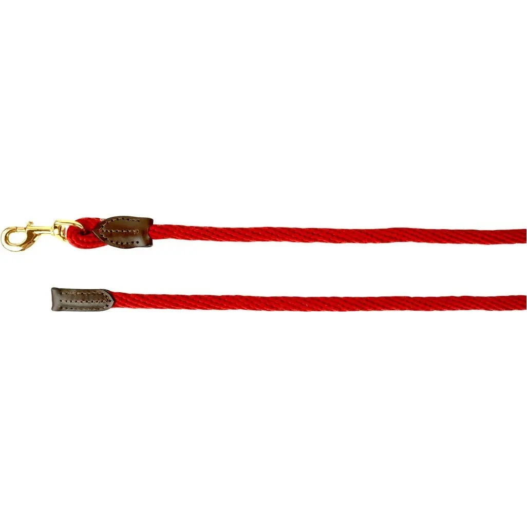Führstrick mit Karabinerhaken CUIR rot 200cm