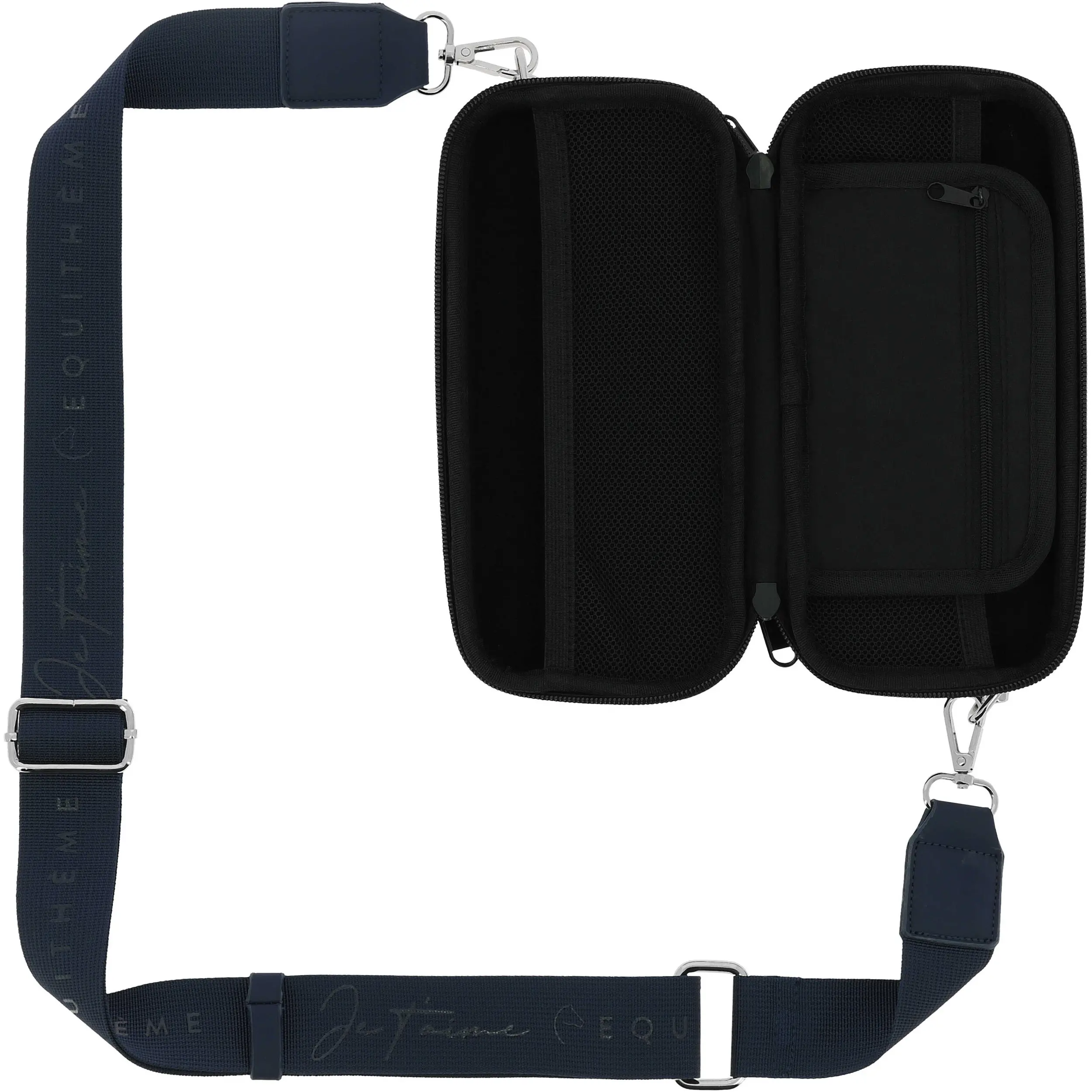 Bauchtasche + Geldbörse Je t'aime navy
