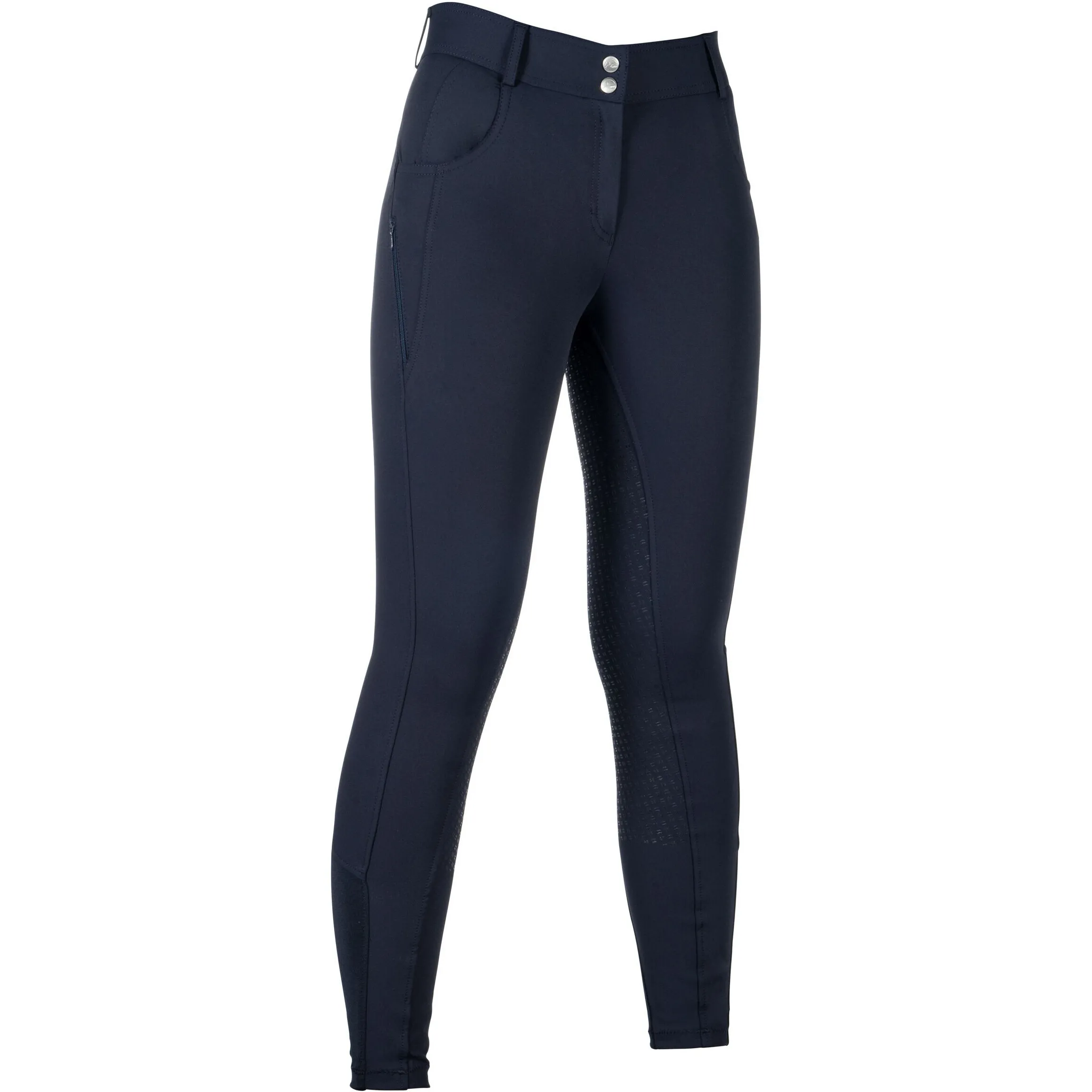 Kinder Reithose Silikon Vollbesatz ARI MID RISE dunkelblau