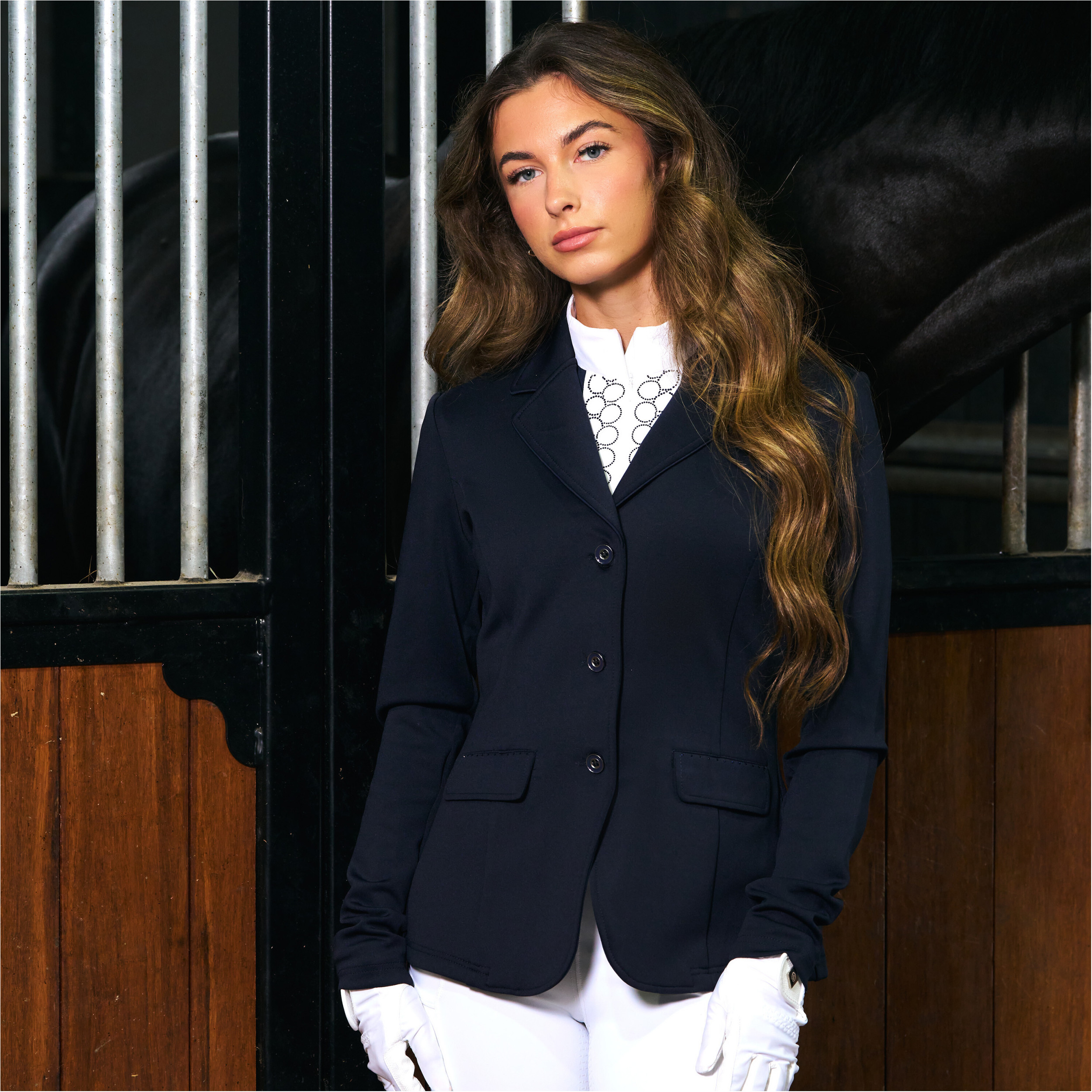 Damen Turnierjacket IRHBasic Glam navy