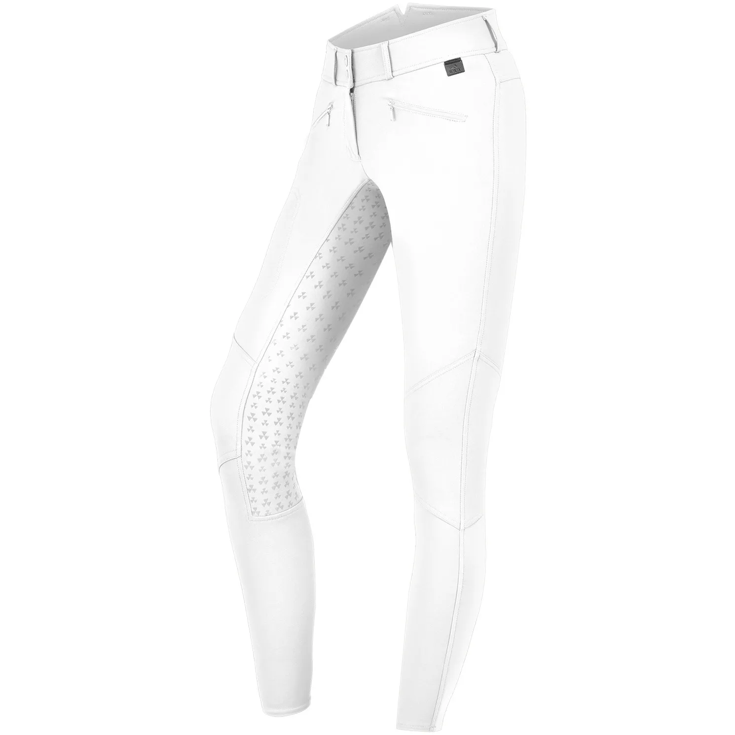 Kinder Reithose Silikon Vollbesatz HELLA High Waist weiß