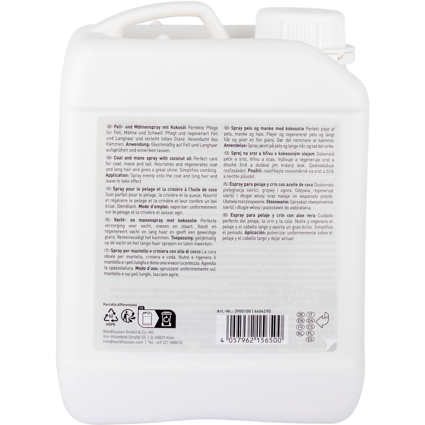 Fell- und Mähnenspray mit Kokosöl