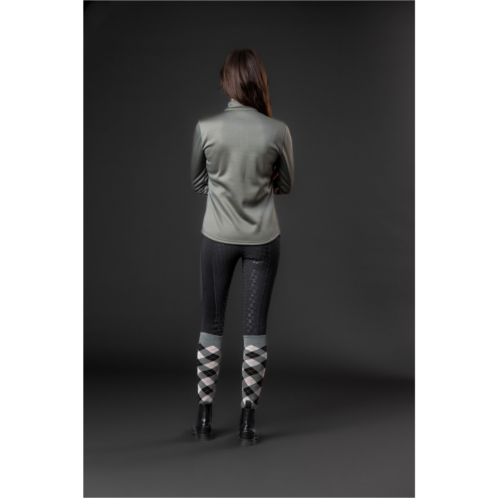 Damen Funktionsshirt Langarm SCARLET half-zip forest Damen Funktionsshirt Langarm SCARLET half-zip forest