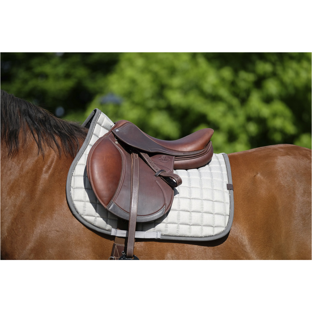 Schabracke CHIC hellgrau Warmblut Vielseitigkeit Schabracke CHIC hellgrau Warmblut Vielseitigkeit