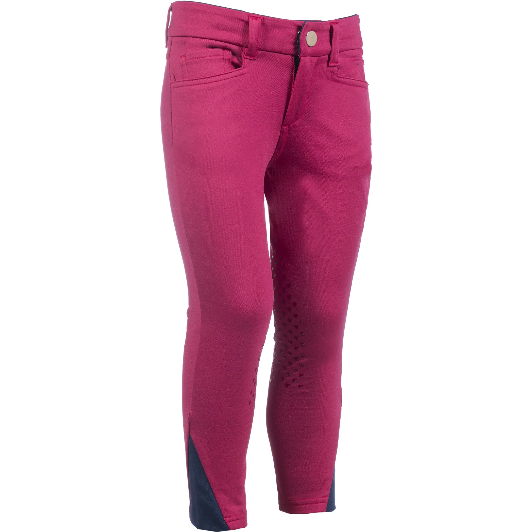 Kinder Reithose Silikon Kniebesatz COMFY cranberry