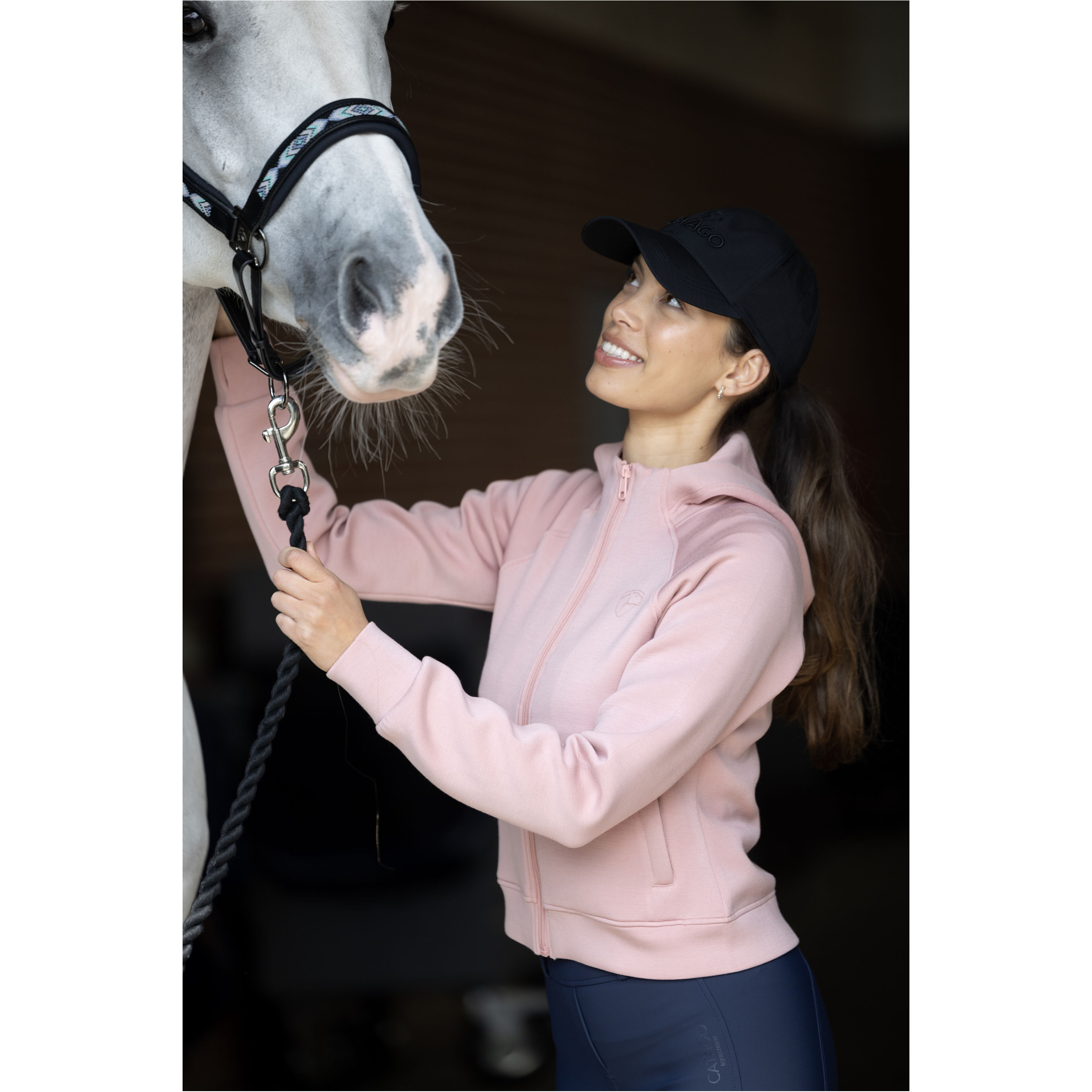 Damen Hoodie mit Reißverschluss AMARA burnished lilac