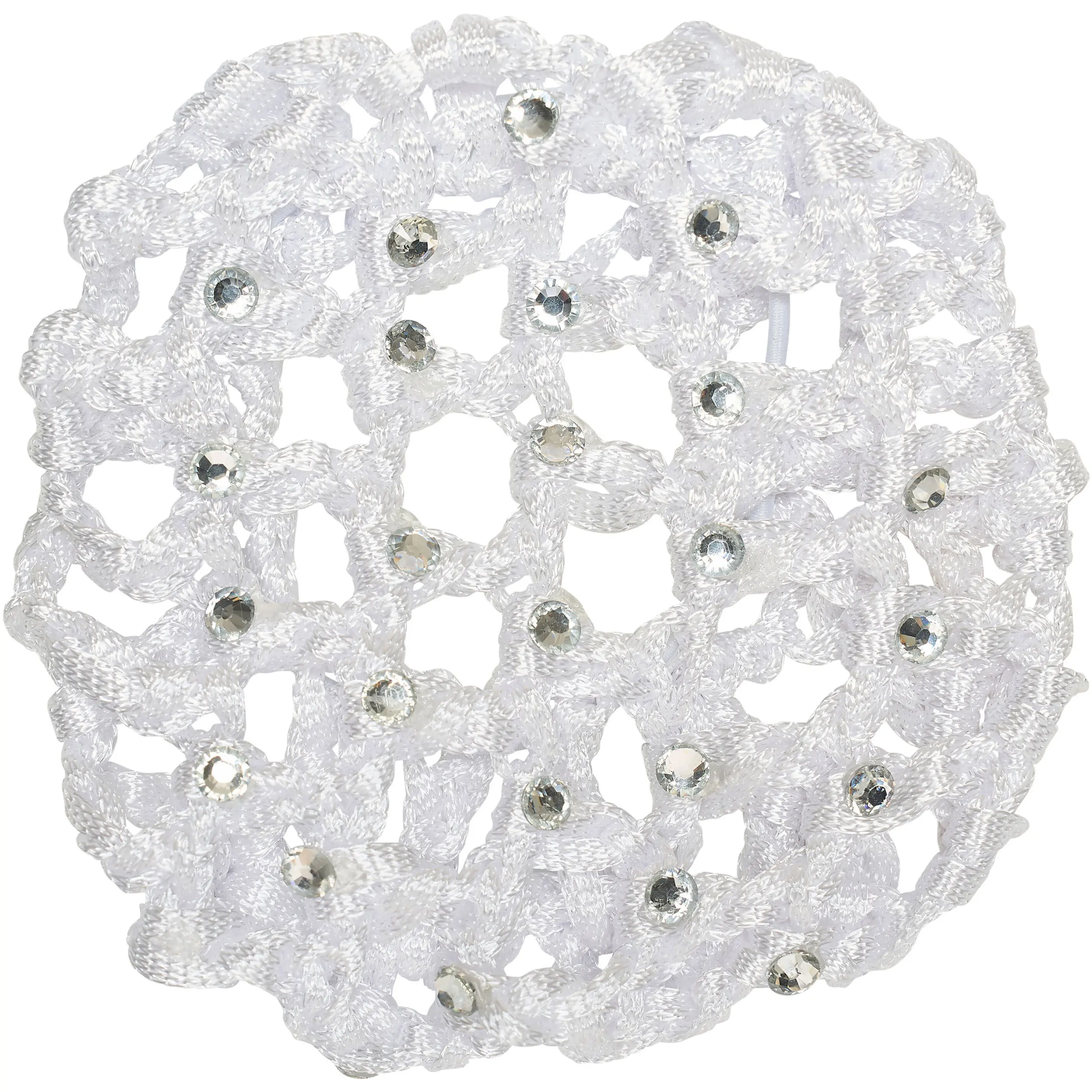 Damen Haarnetz mit Strass IRH weiß