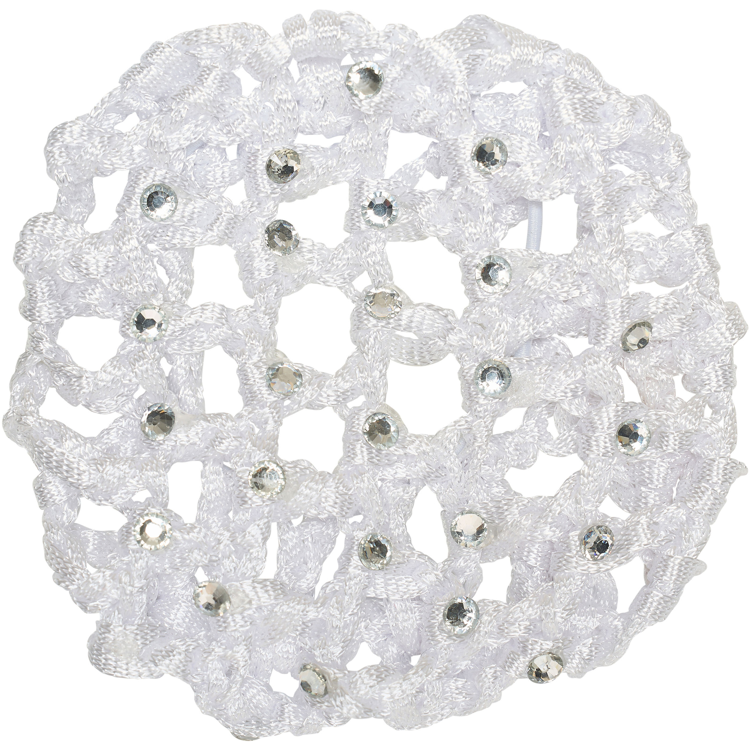 Damen Haarnetz mit Strass IRH weiß
