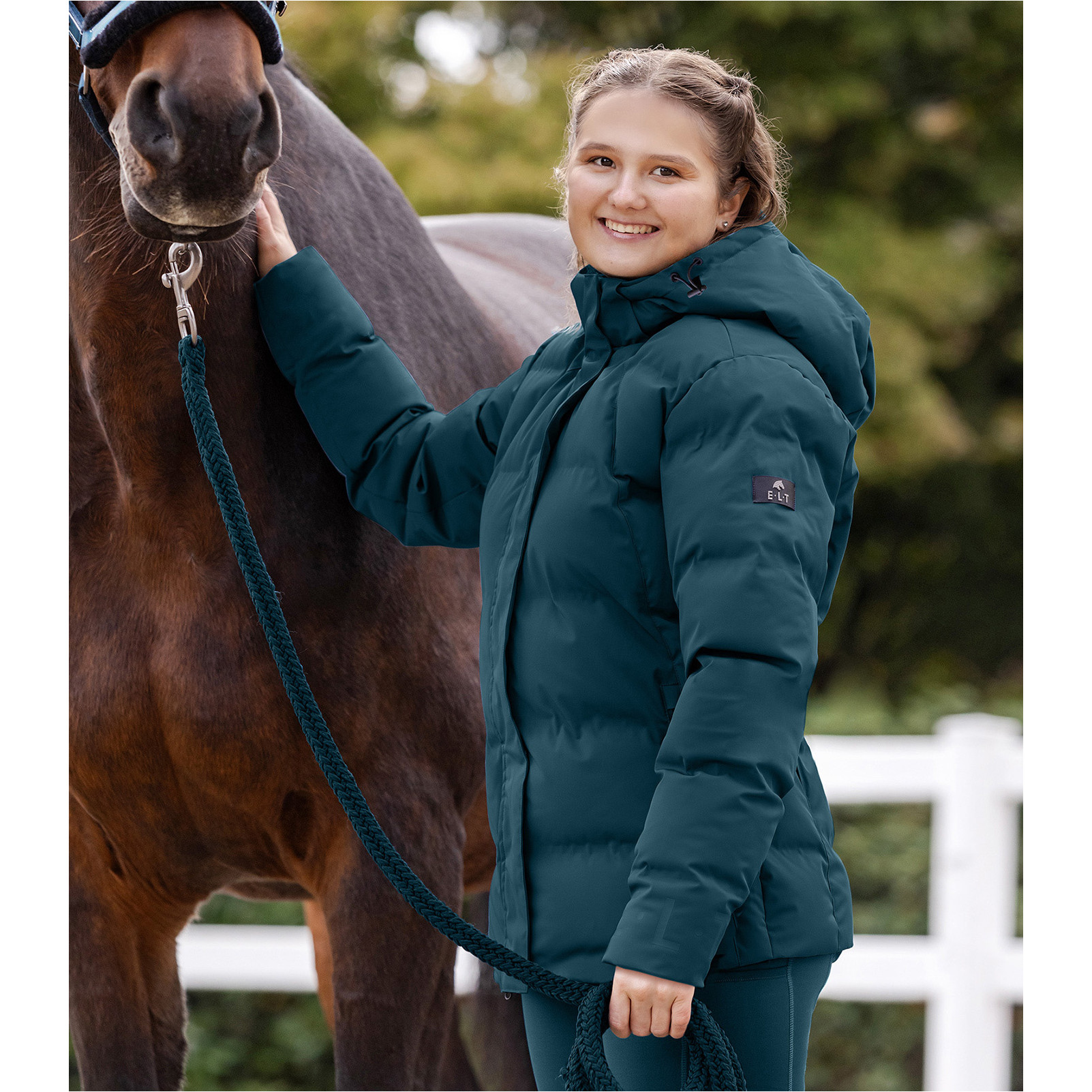 Teens Winter Reitjacke PERFORMANCE OHIO petrolblau