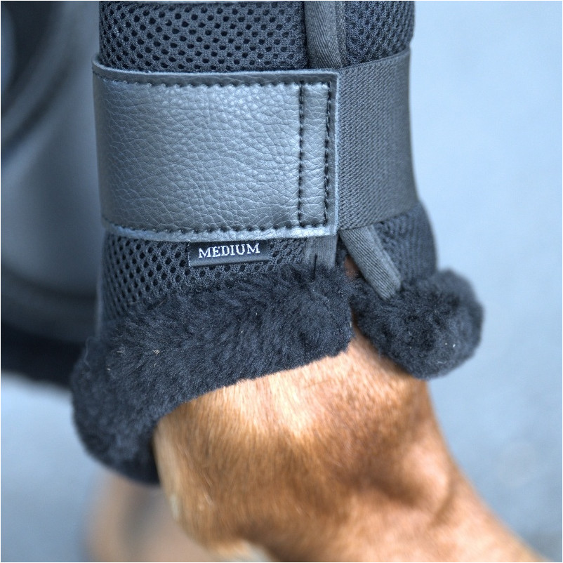 Gamaschen mit Kunstfell ANATOMIC MESH schwarz