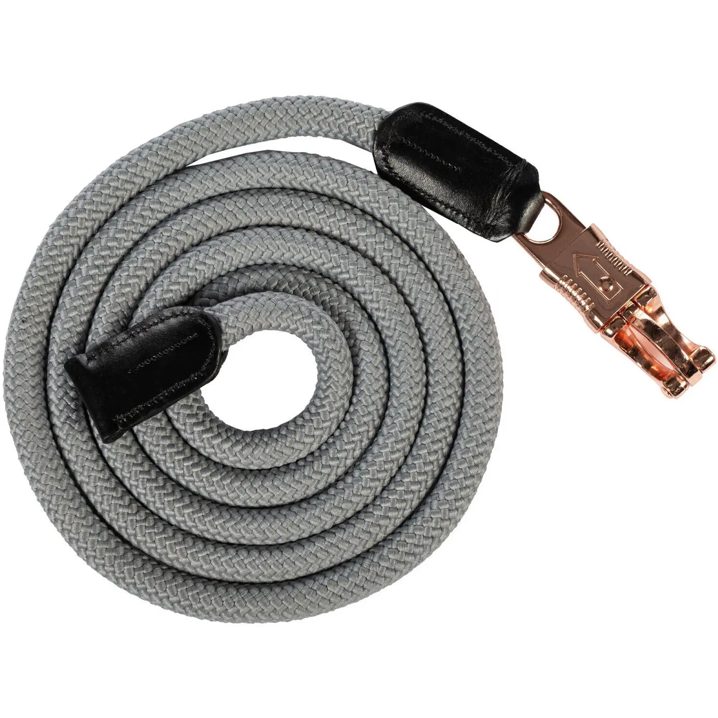 Führstrick mit Panikhaken ROSEGOLD GLAMOUR STYLE grau/rosegold