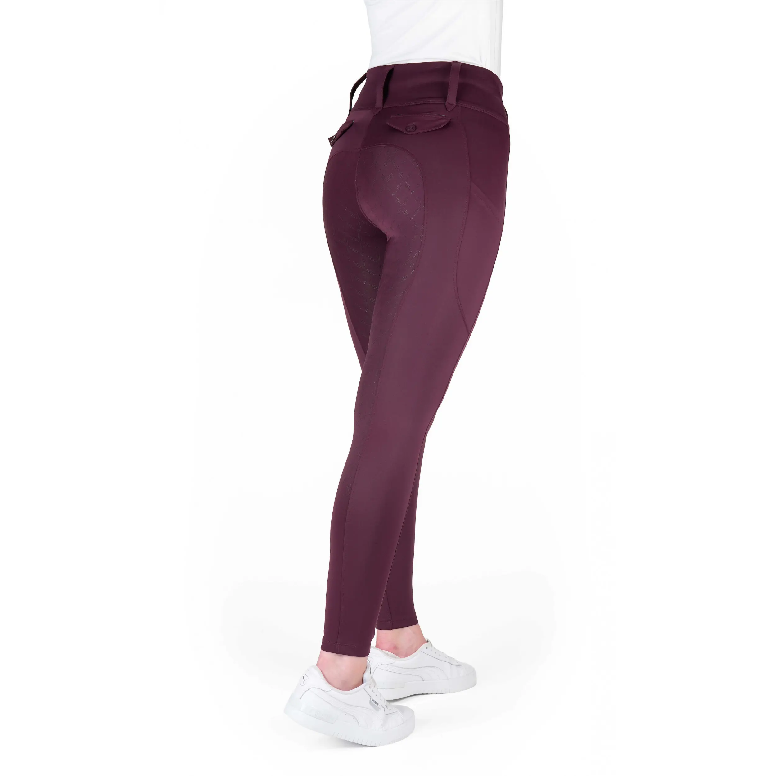Damen Reitleggings Silikon Vollbesatz ALIZÉ pflaumenfarben Damen Reitleggings Silikon Vollbesatz ALIZÉ pflaumenfarben